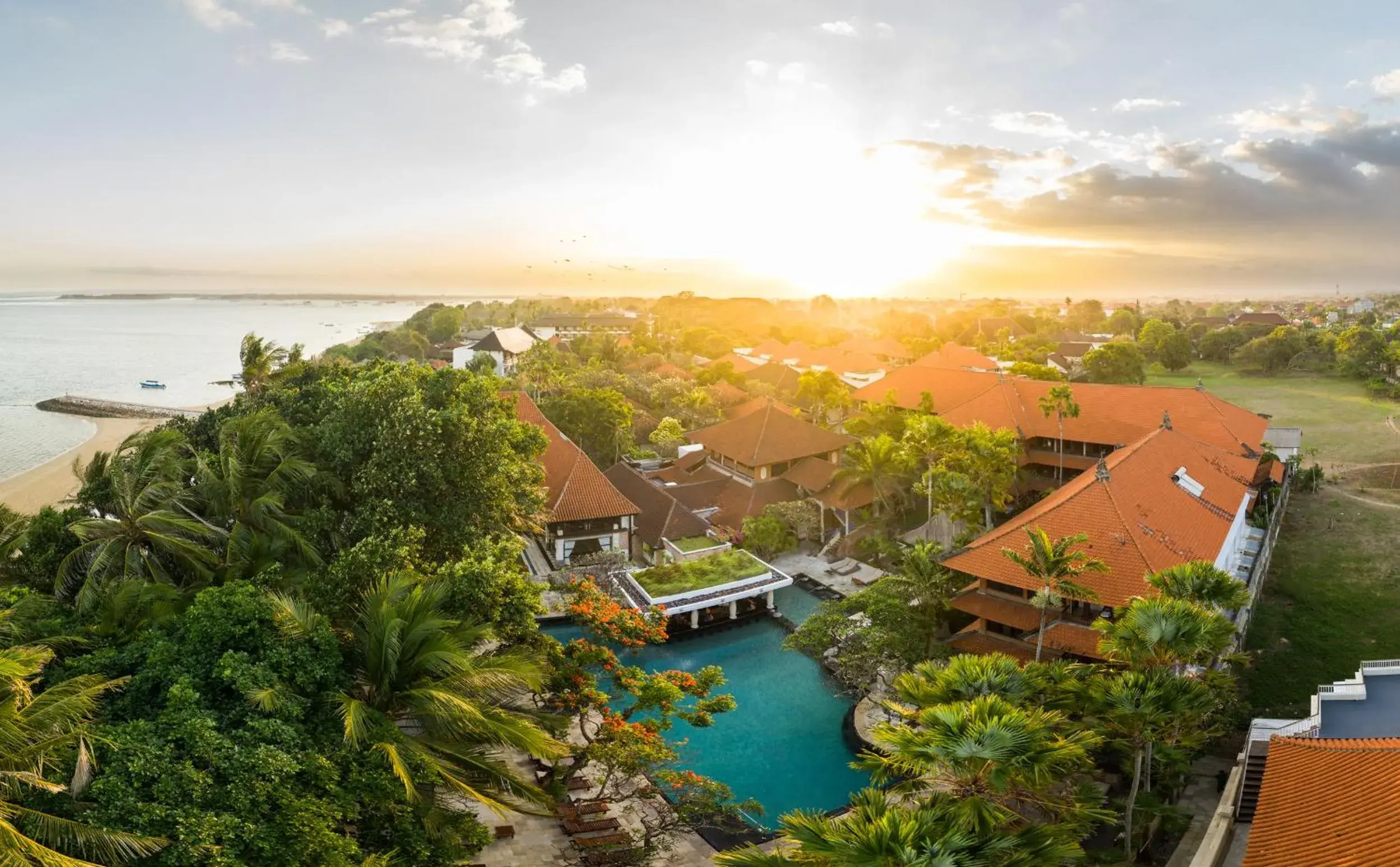 Bird's eye view in Puri Santrian Beach Resort And Spa Bird's eye view in Puri Santrian Beach Resort And Spa