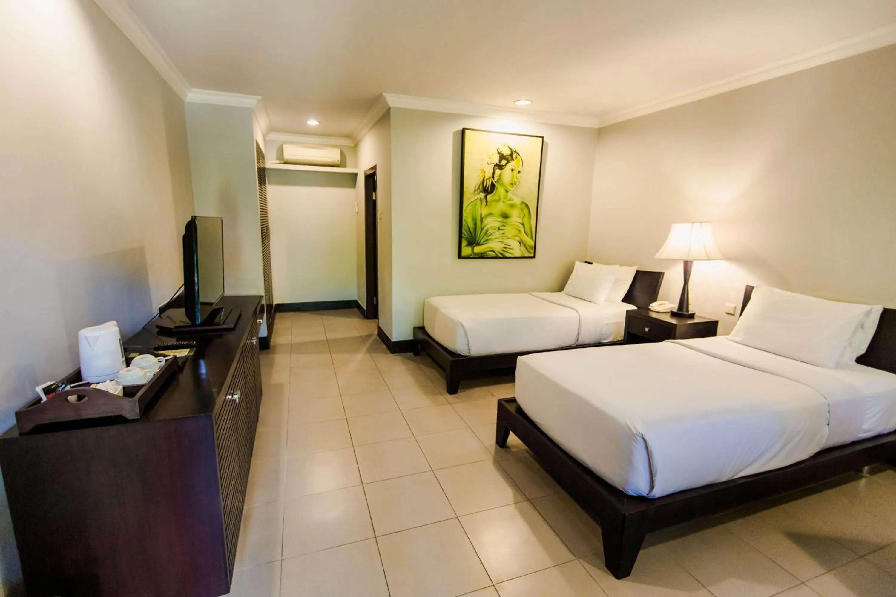 Bedroom, Bed in Puri Santrian Beach Resort And Spa