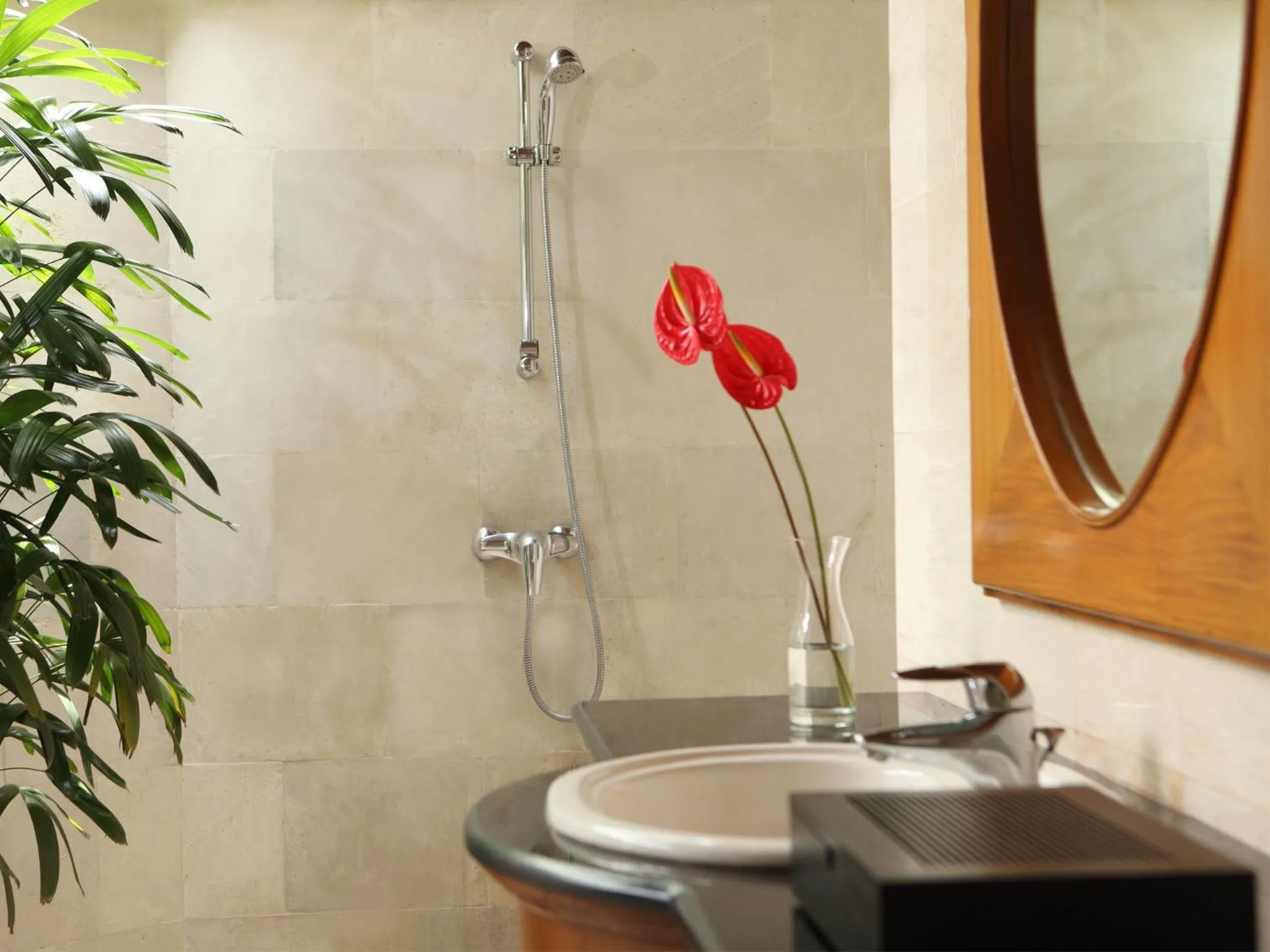 Bathroom in Puri Santrian Beach Resort And Spa