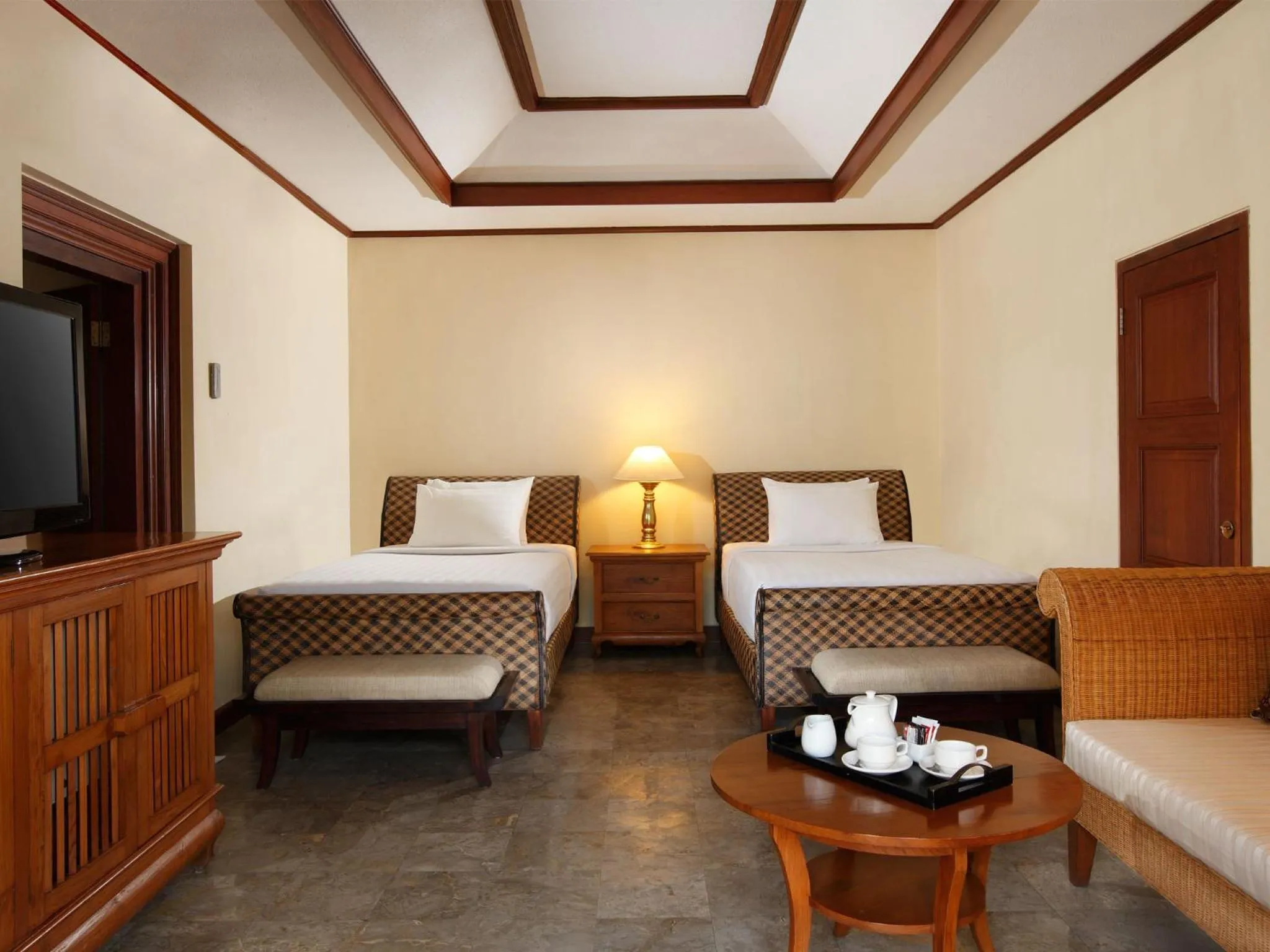 Photo of the whole room, Bed in Puri Santrian Beach Resort And Spa