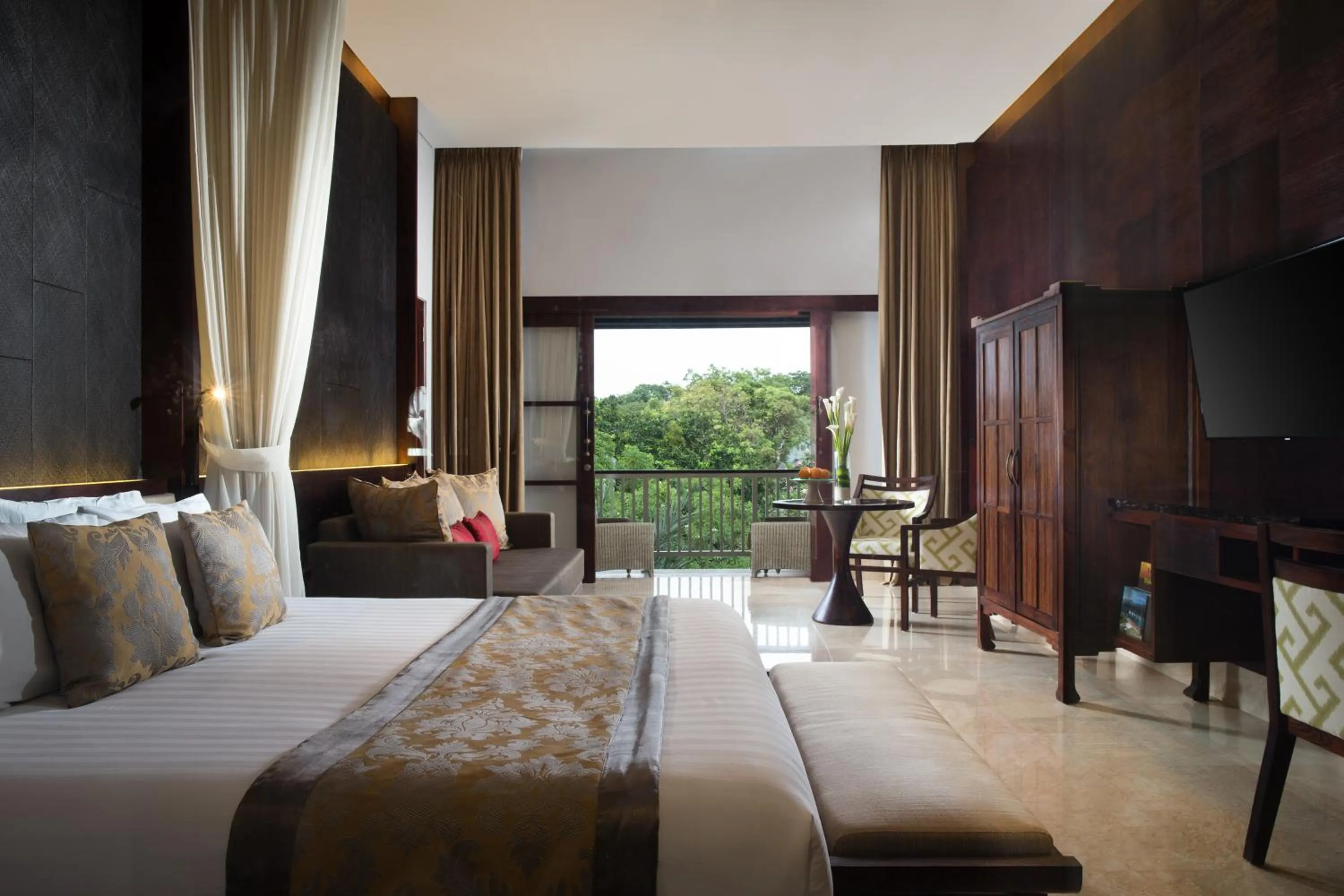 Bedroom, Bed in Puri Santrian Beach Resort And Spa