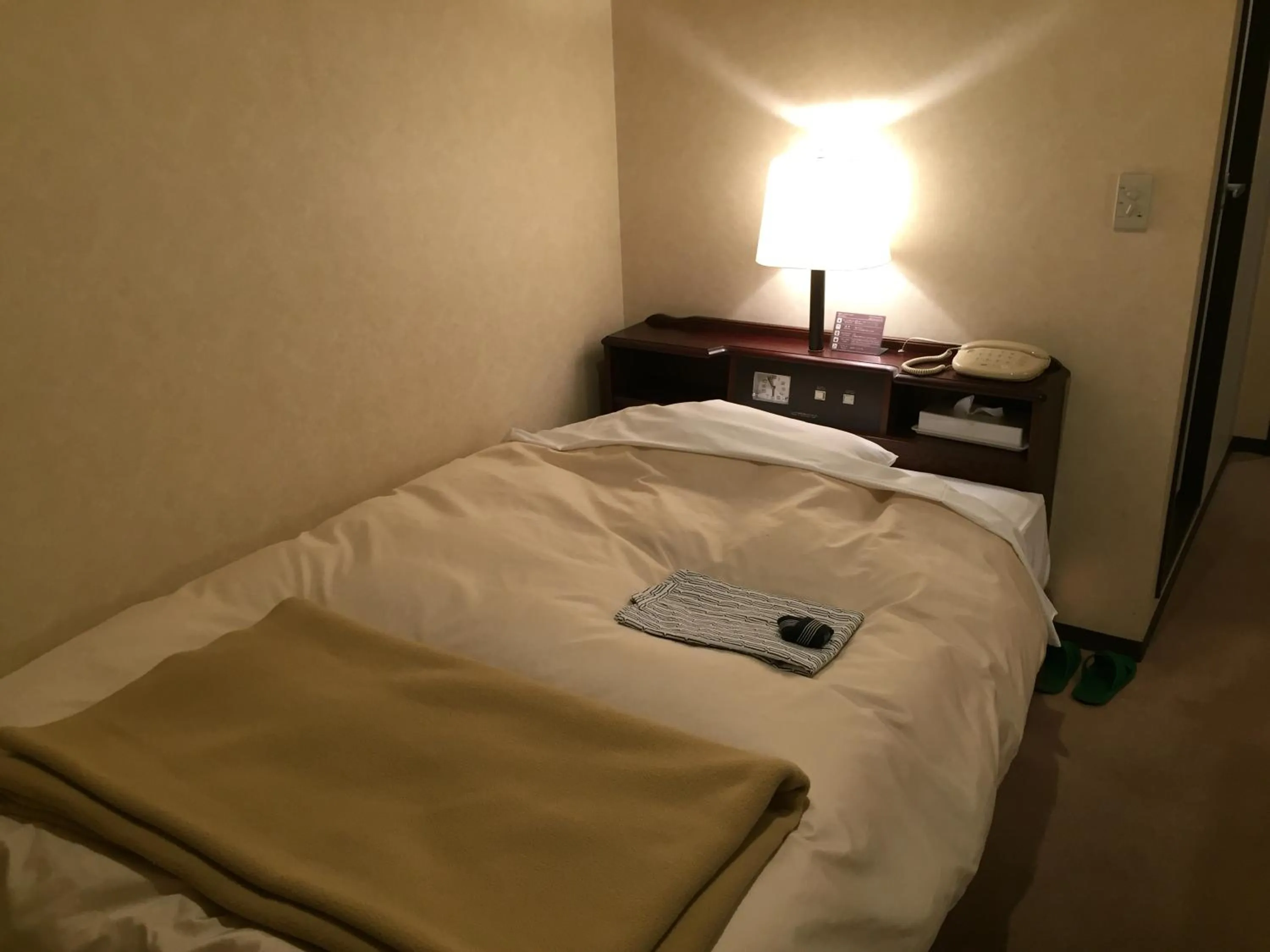 Bed in Hotel Crown Hills Kitami