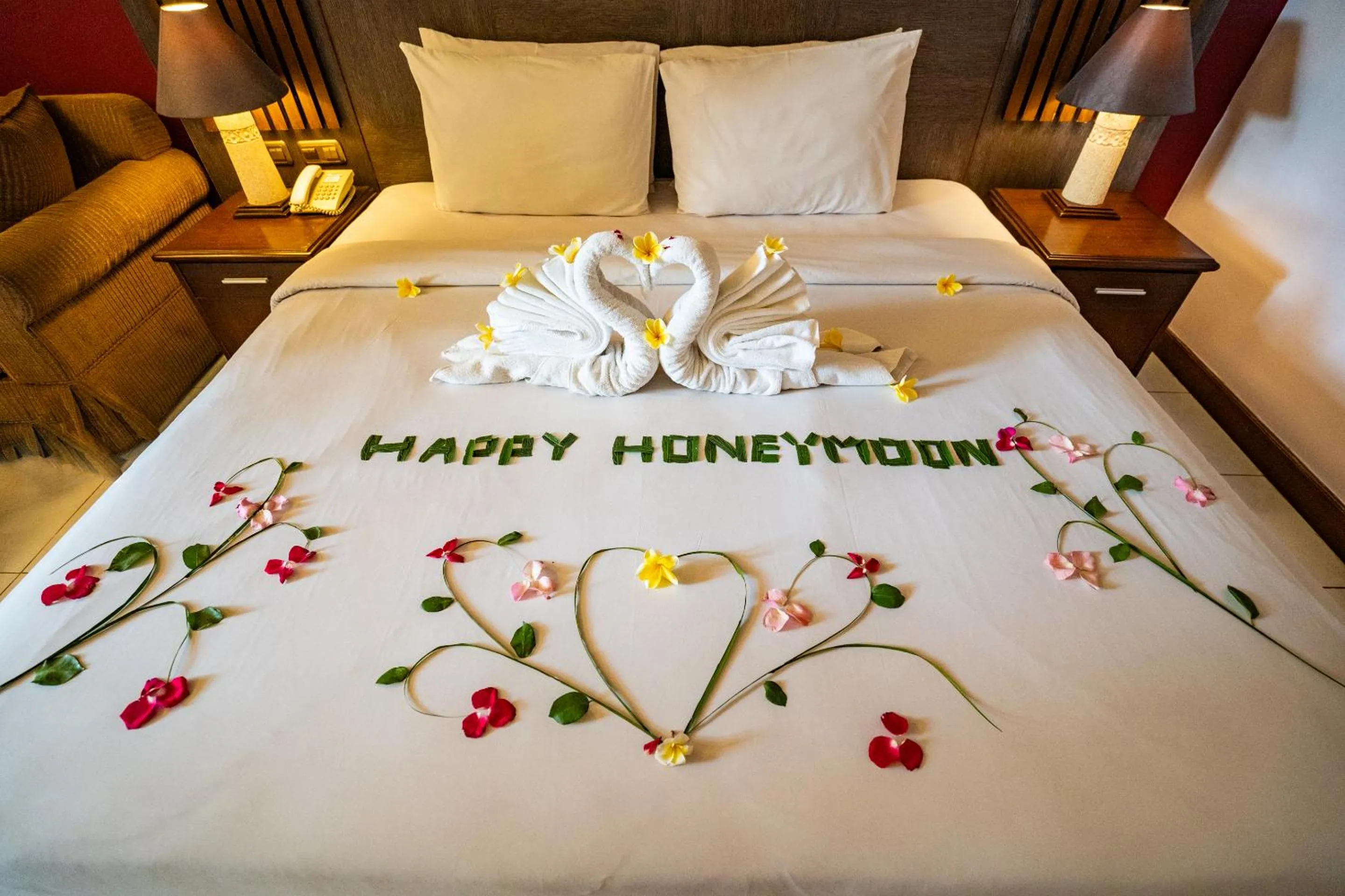 Bed in Risata Bali Resort & Spa