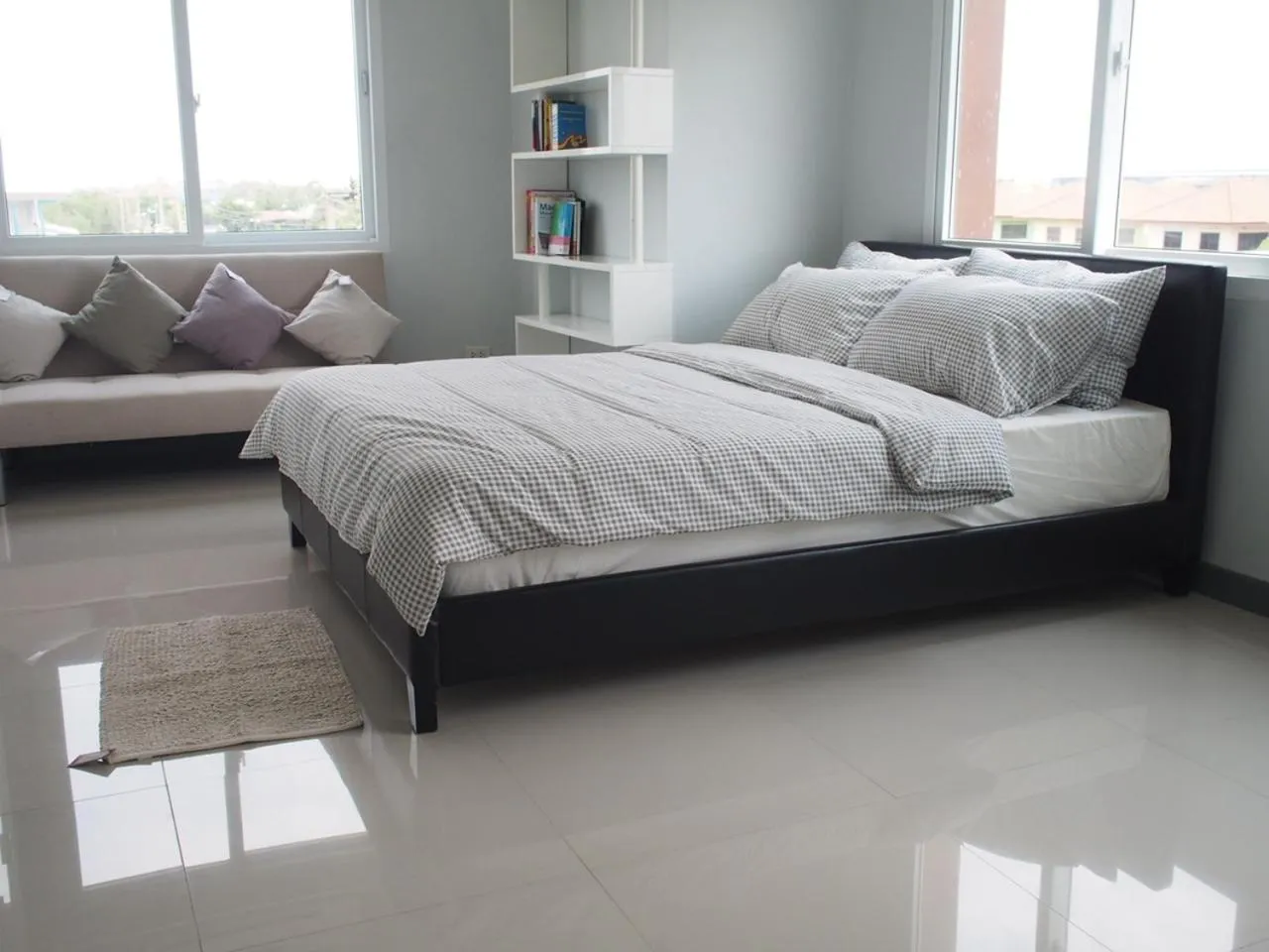 Bed in ibeyond Apartment Romklao Suvarnabhumi