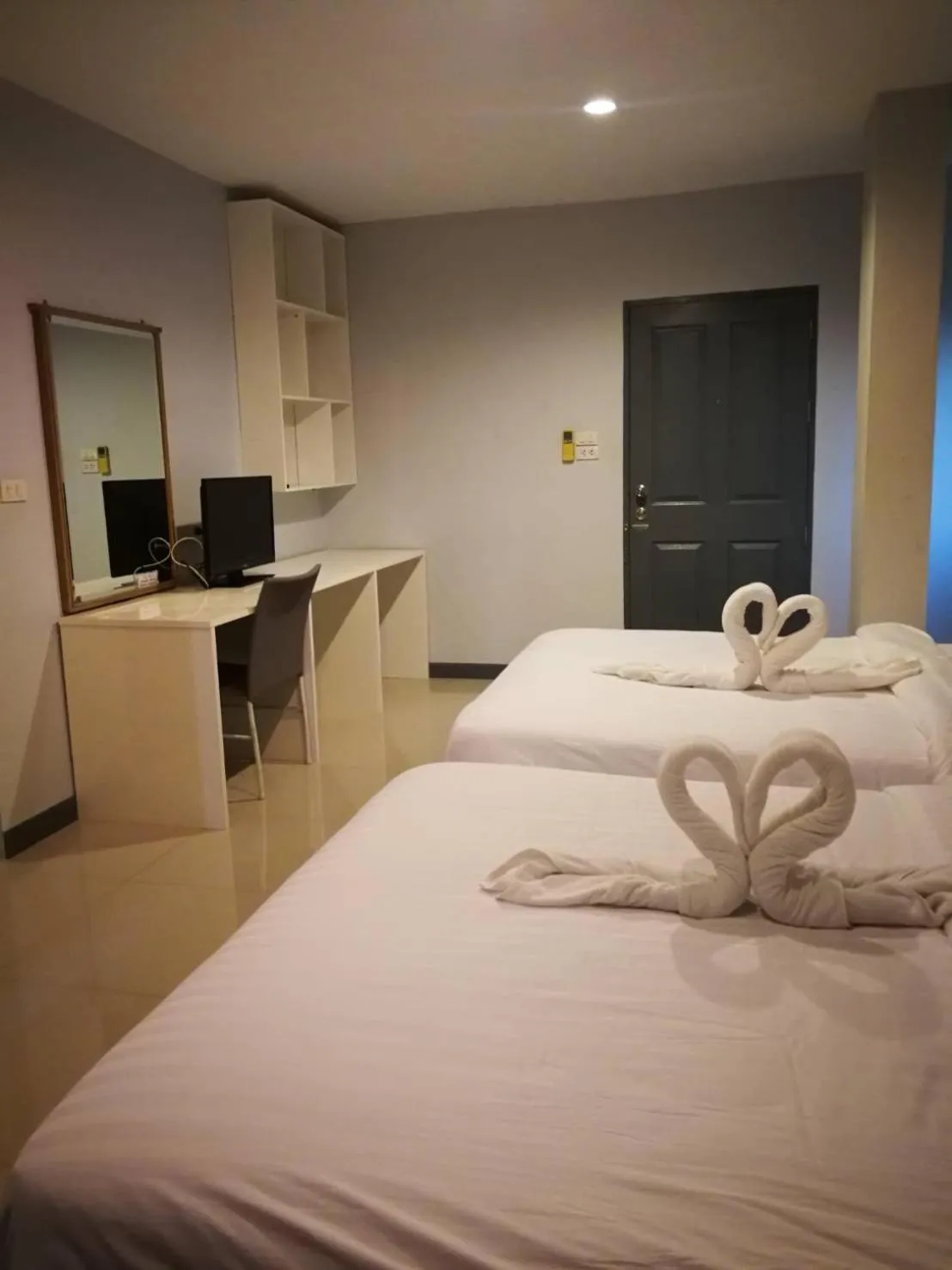Bed in ibeyond Apartment Romklao Suvarnabhumi