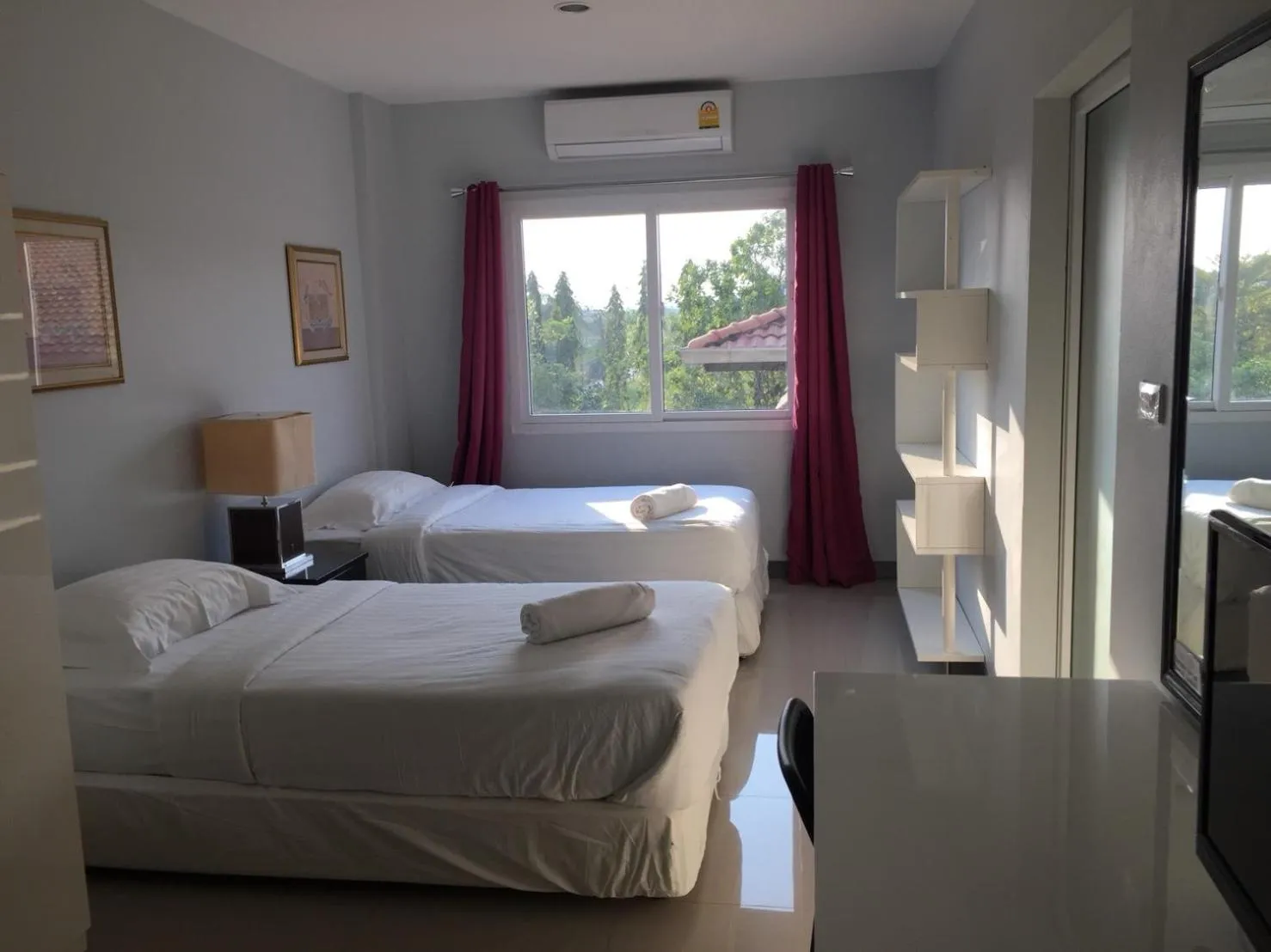 Bed in ibeyond Apartment Romklao Suvarnabhumi