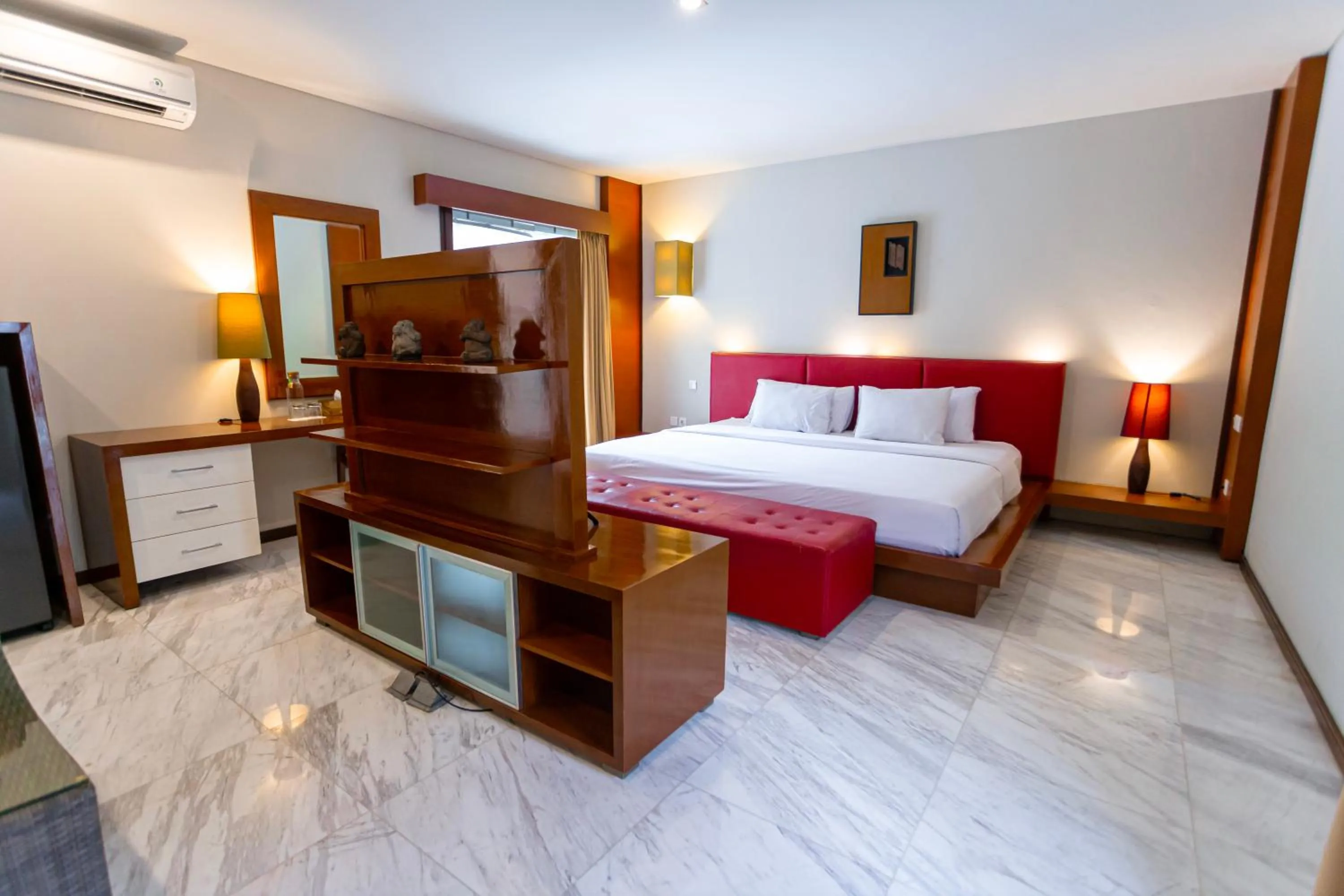 Communal lounge/ TV room, Bed in Abi Bali Resort and Villa