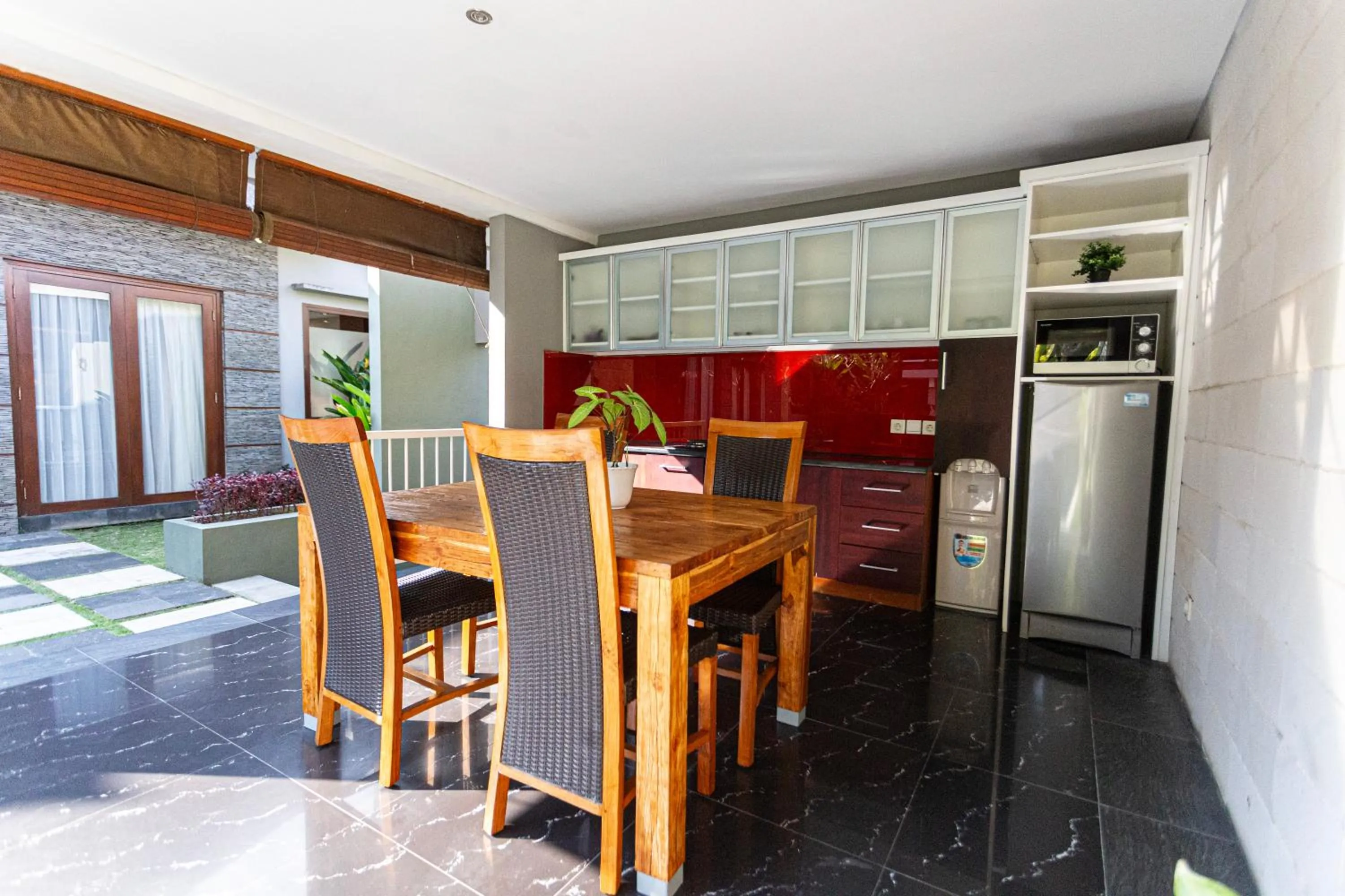 Kitchen or kitchenette in Abi Bali Resort and Villa