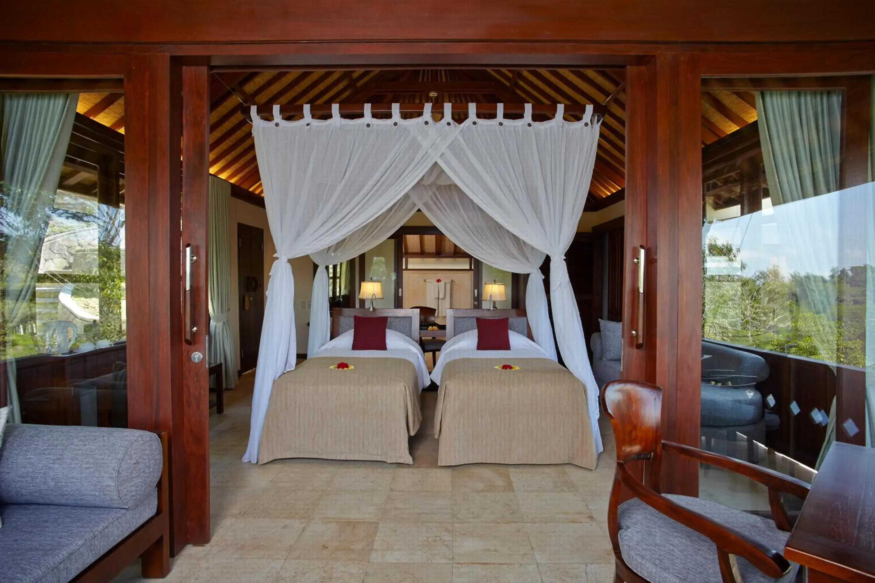 Bed in Bagus Jati Health & Wellbeing Retreat Bed in Bagus Jati Health & Wellbeing Retreat