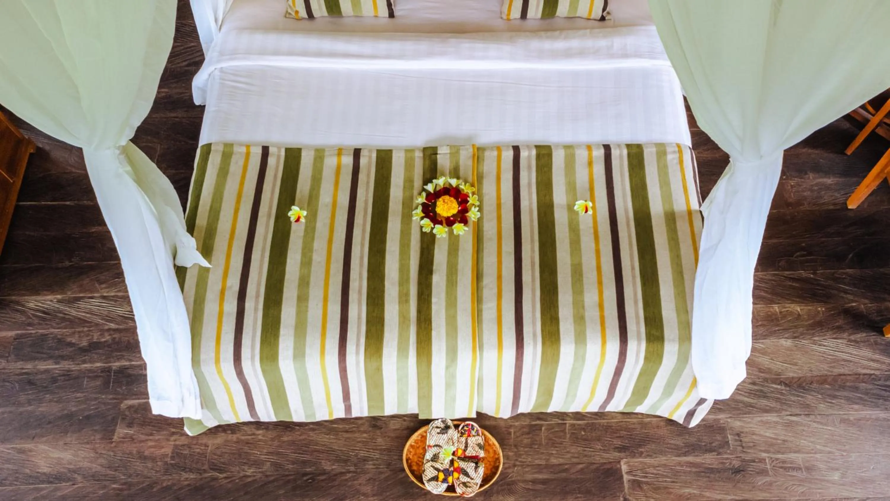 Bed in Bagus Jati Health & Wellbeing Retreat
