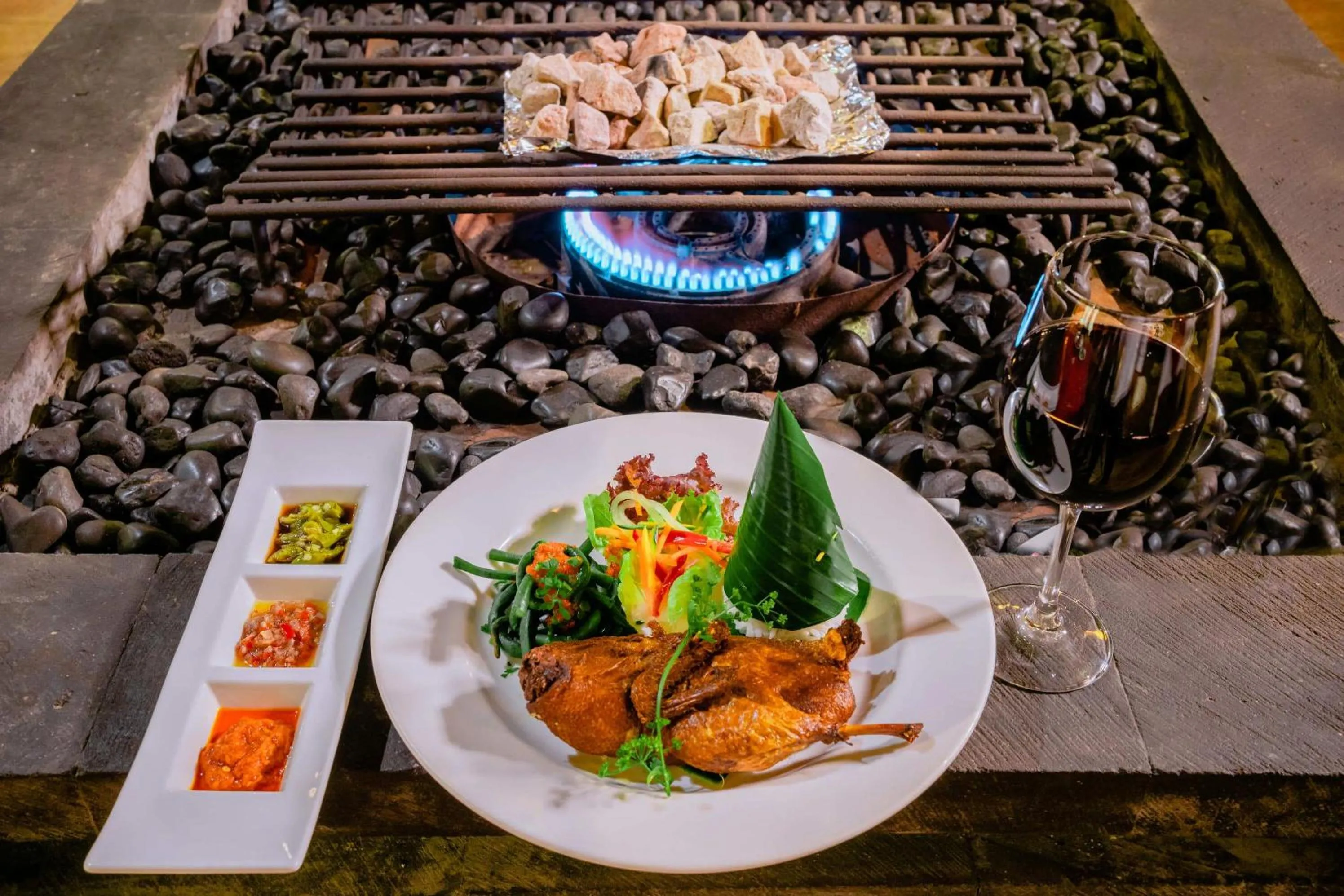 Food close-up in Bagus Jati Health & Wellbeing Retreat