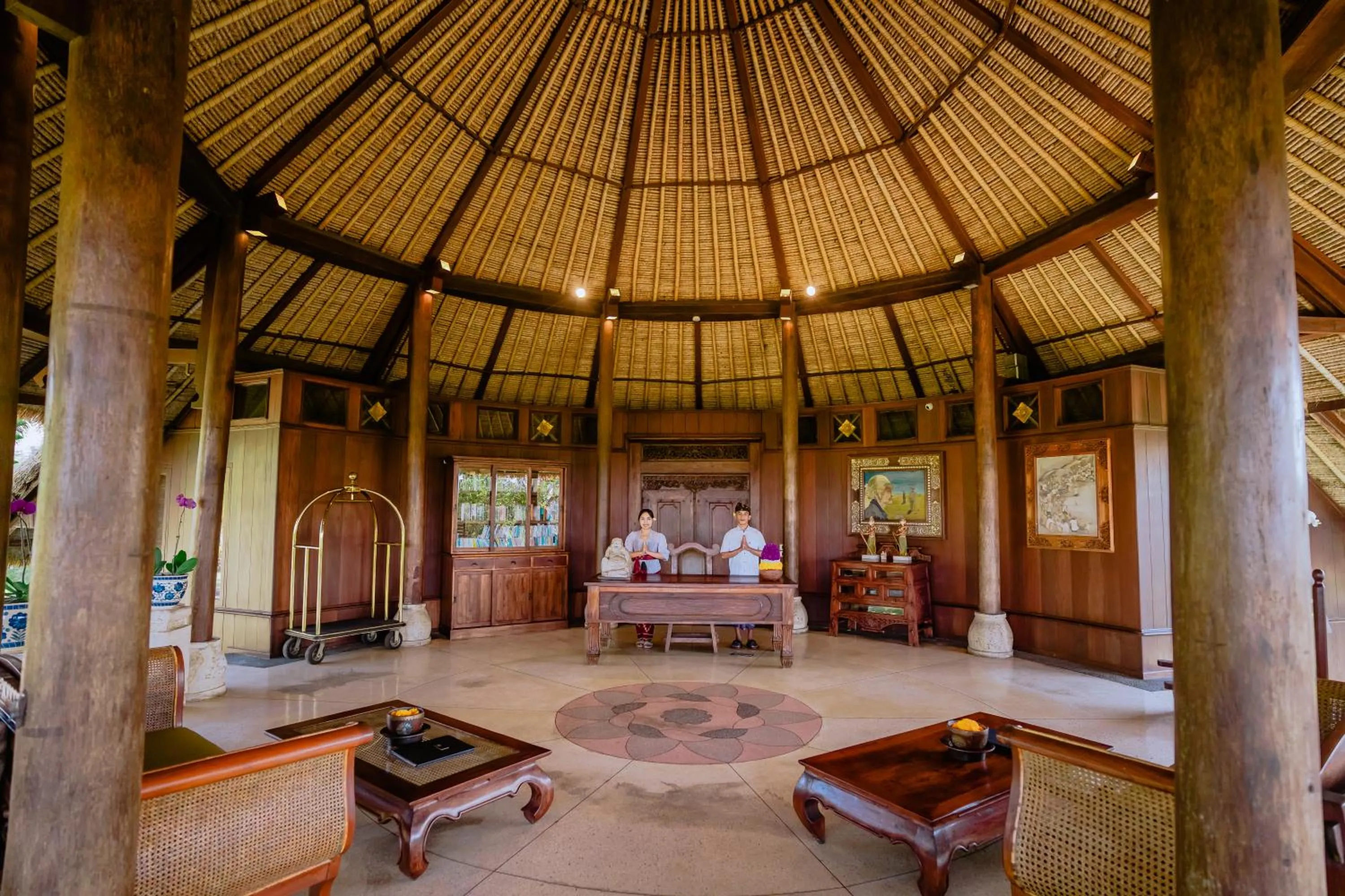 Lobby or reception in Bagus Jati Health & Wellbeing Retreat