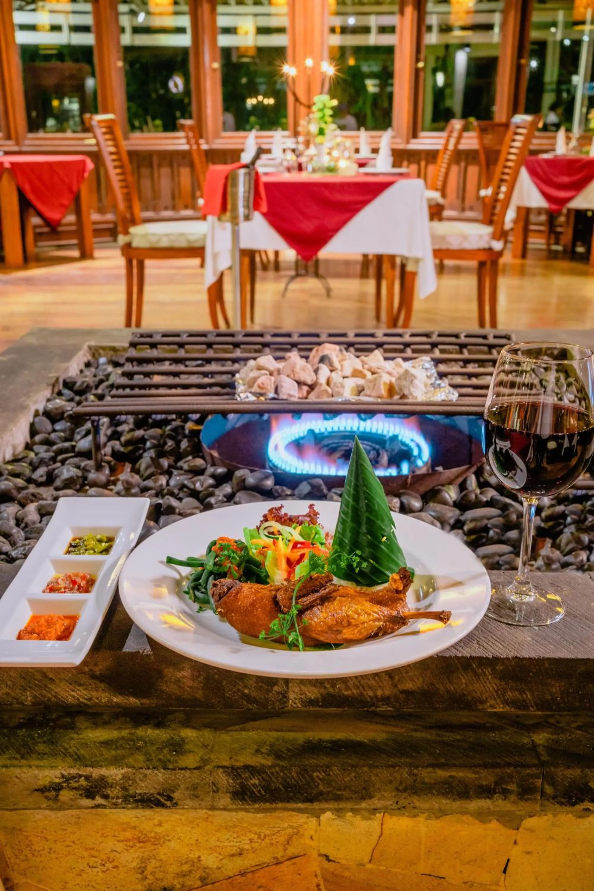 Food close-up in Bagus Jati Health & Wellbeing Retreat