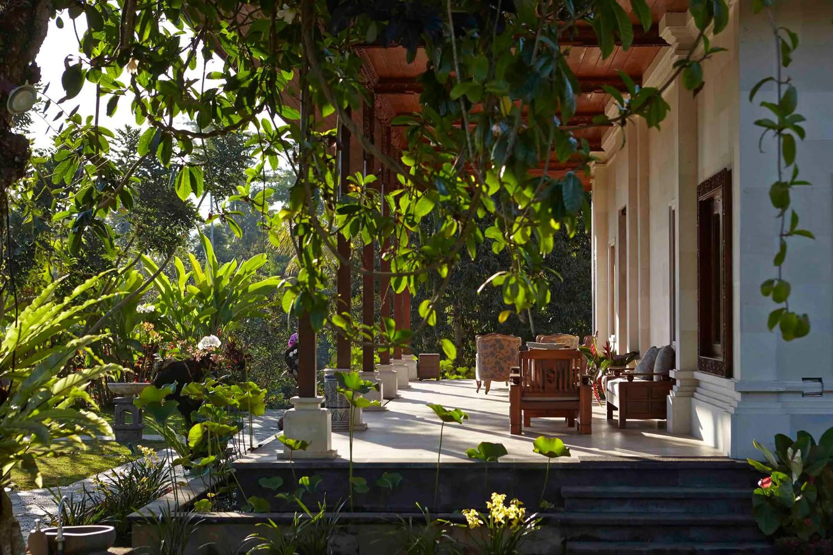 Seating area in Bagus Jati Health & Wellbeing Retreat