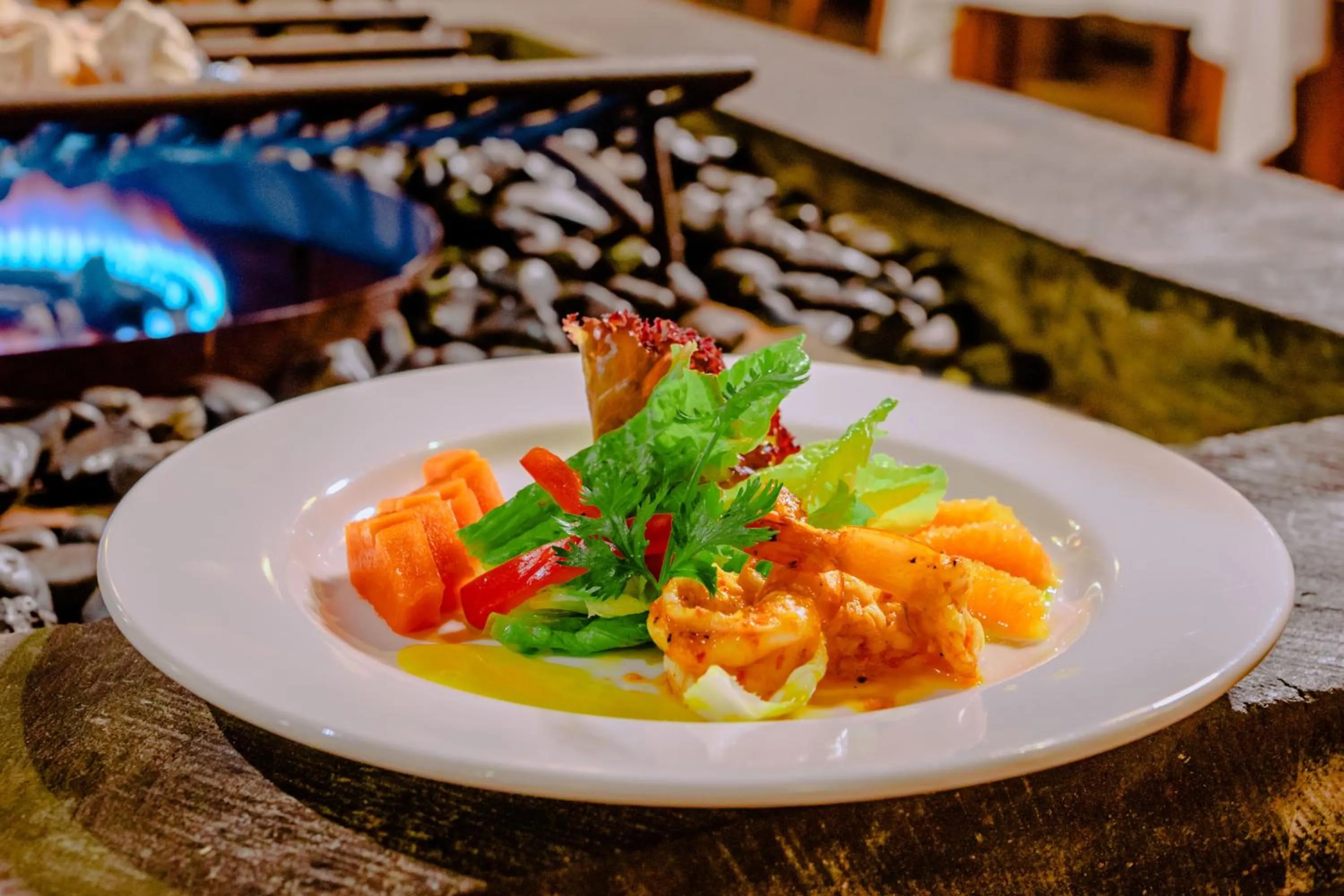 Food close-up in Bagus Jati Health & Wellbeing Retreat