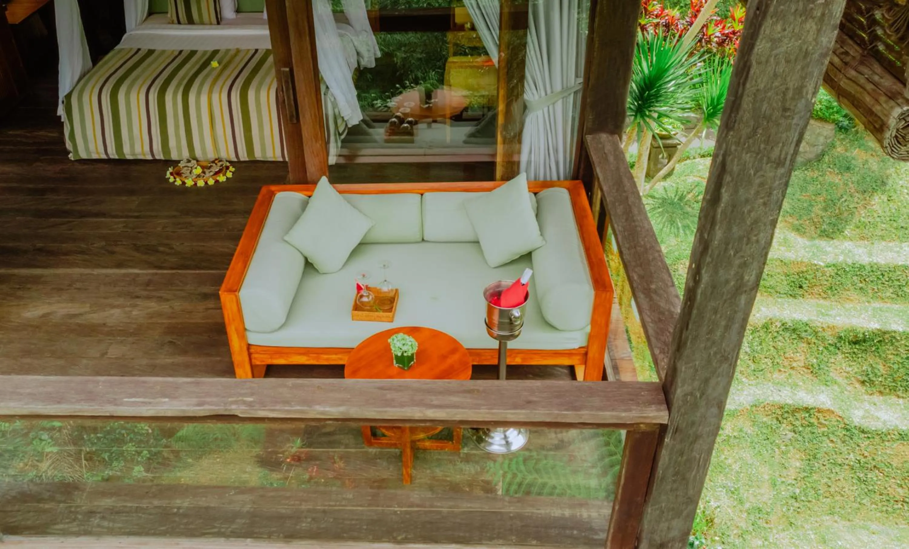 Balcony/Terrace in Bagus Jati Health & Wellbeing Retreat