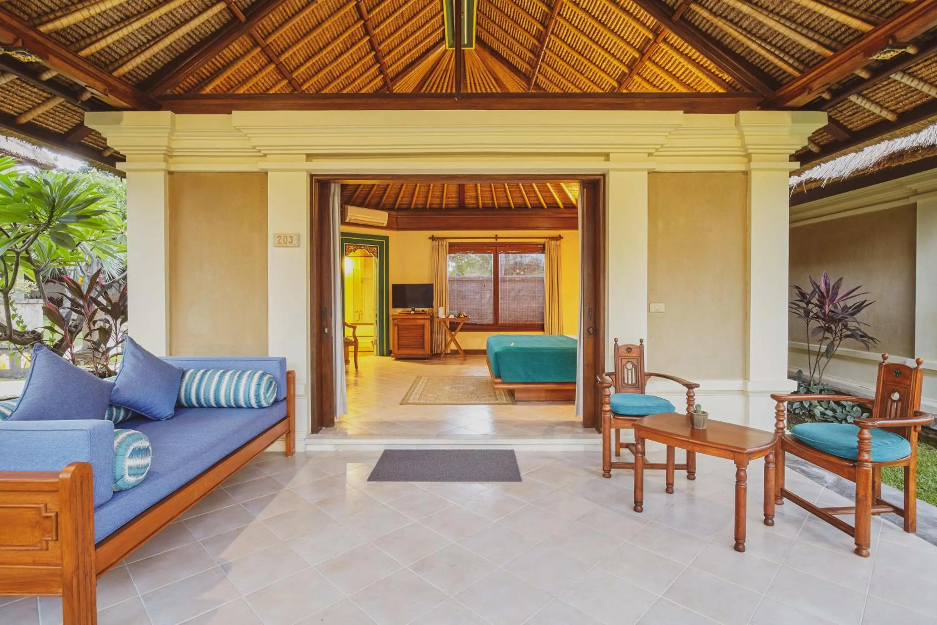 Seating area in Puri Bagus Lovina