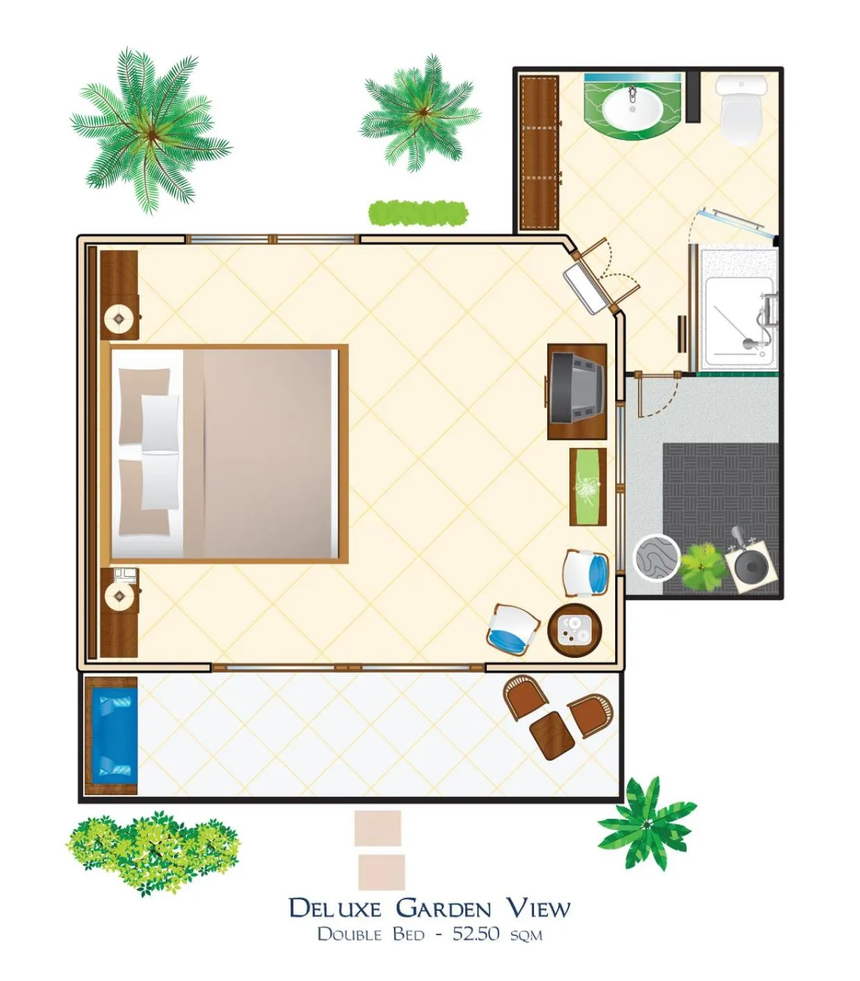 Floor plan in Puri Bagus Lovina