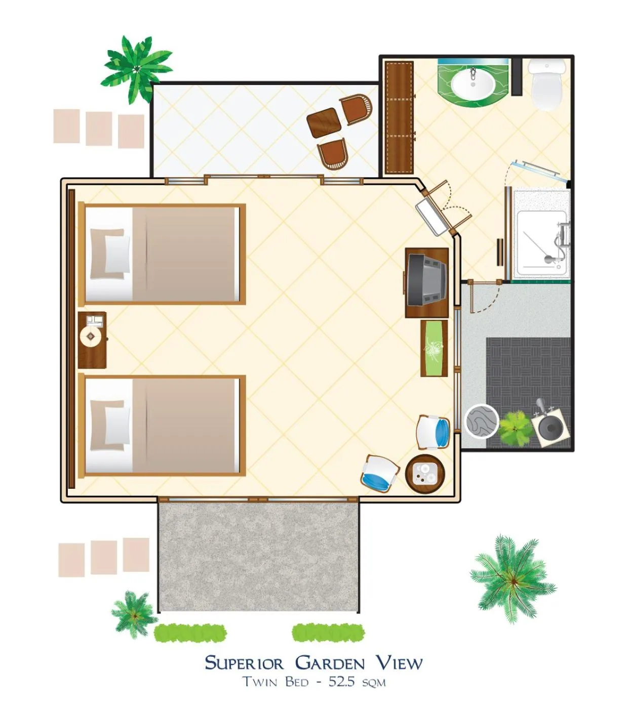 Floor plan in Puri Bagus Lovina