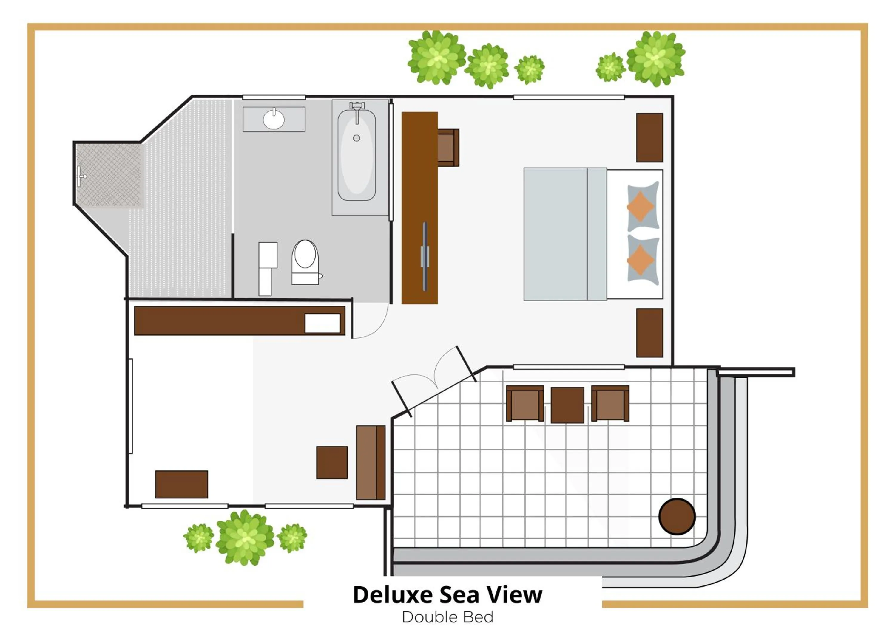 Floor plan in Puri Bagus Candidasa