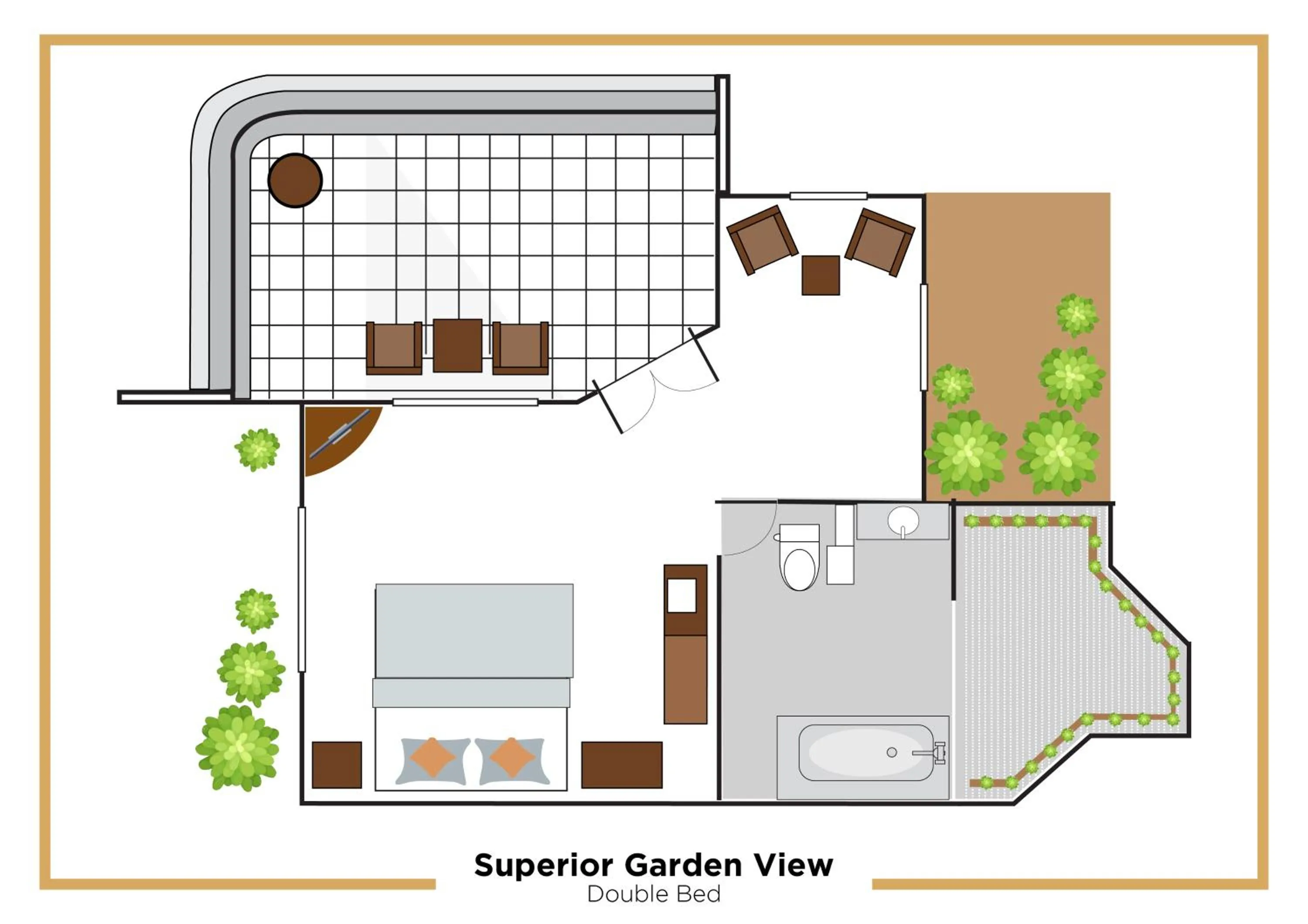 Floor plan in Puri Bagus Candidasa
