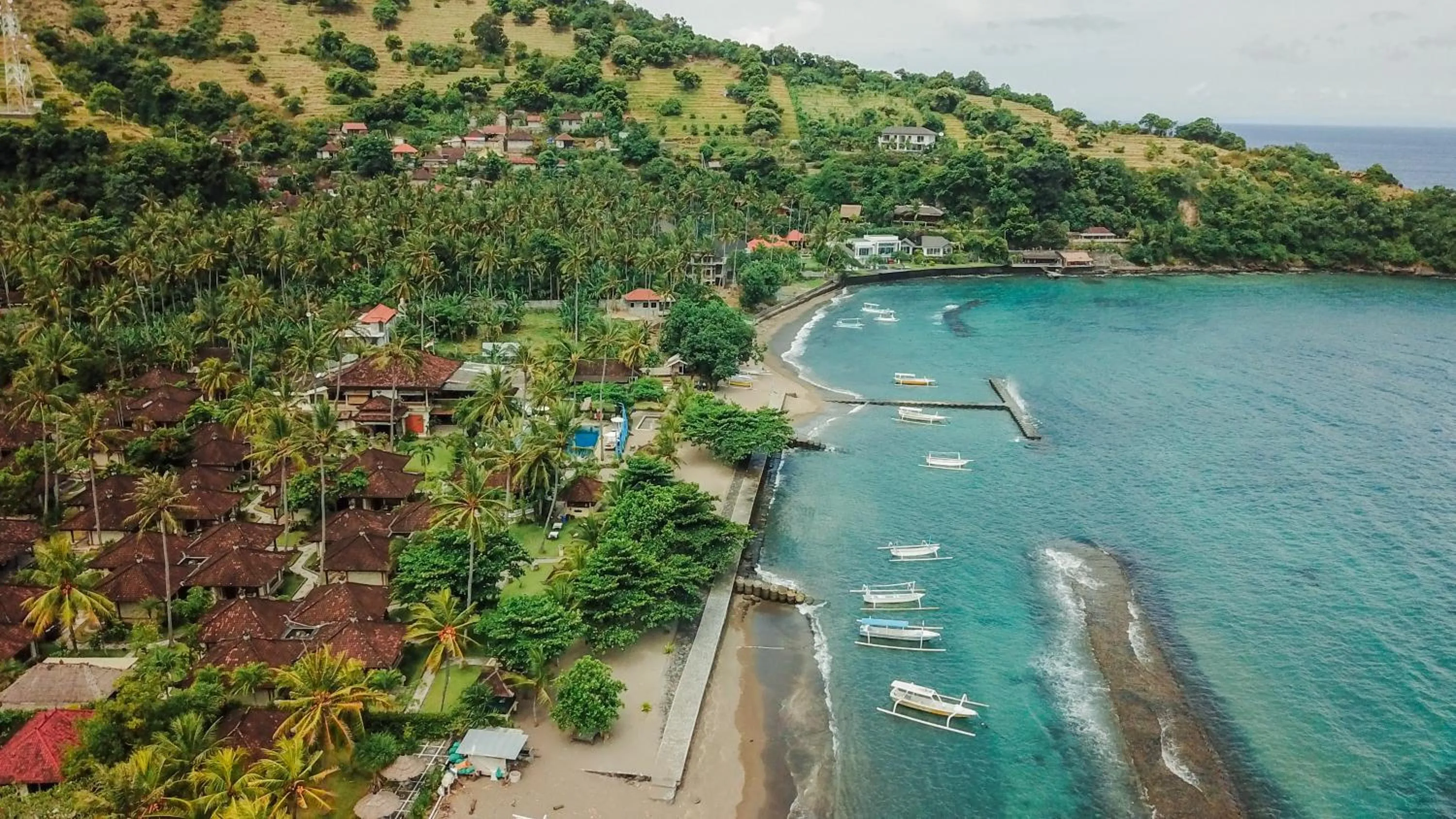 Bird's eye view in Puri Bagus Candidasa