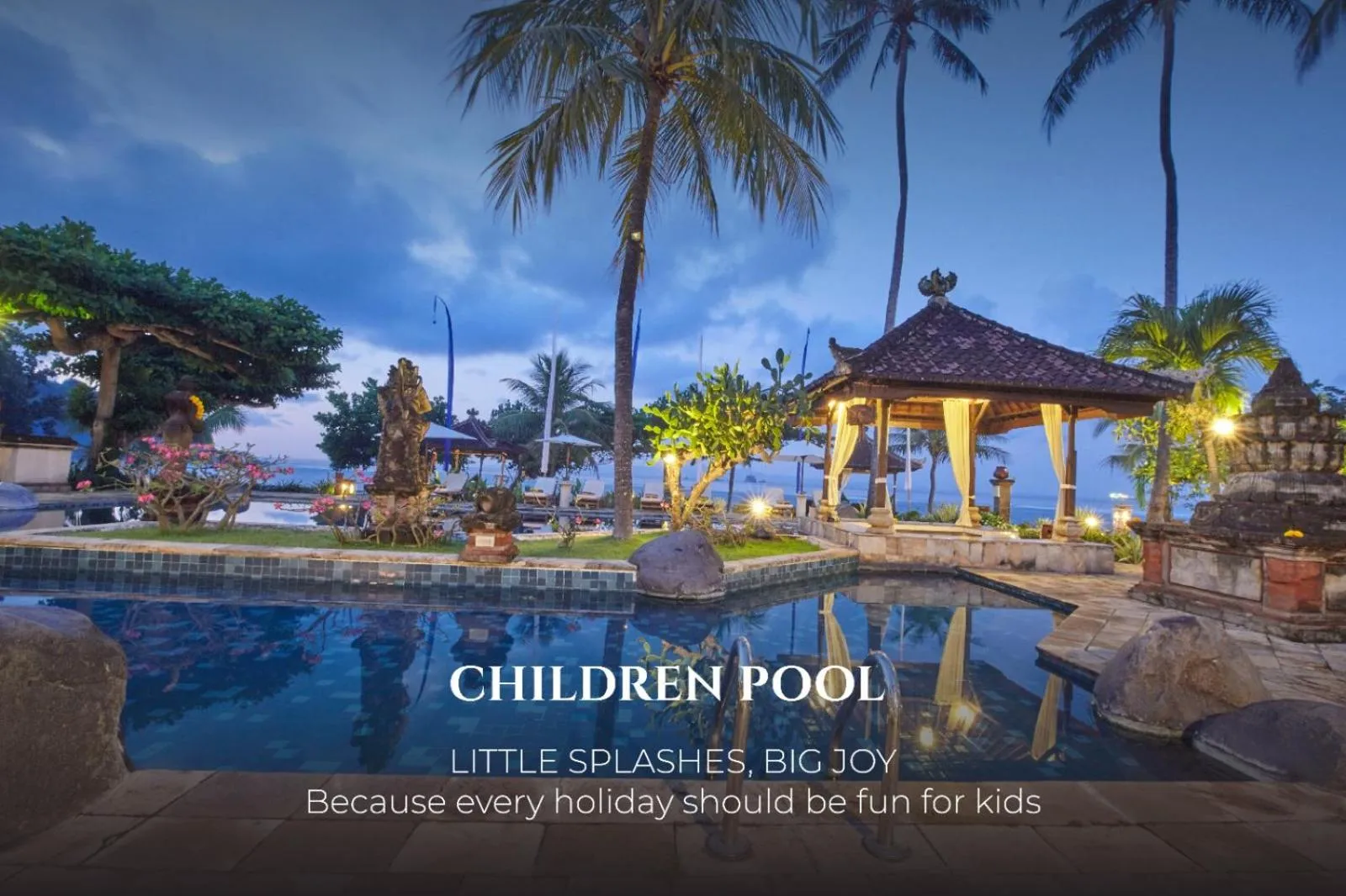 Swimming pool in Puri Bagus Candidasa