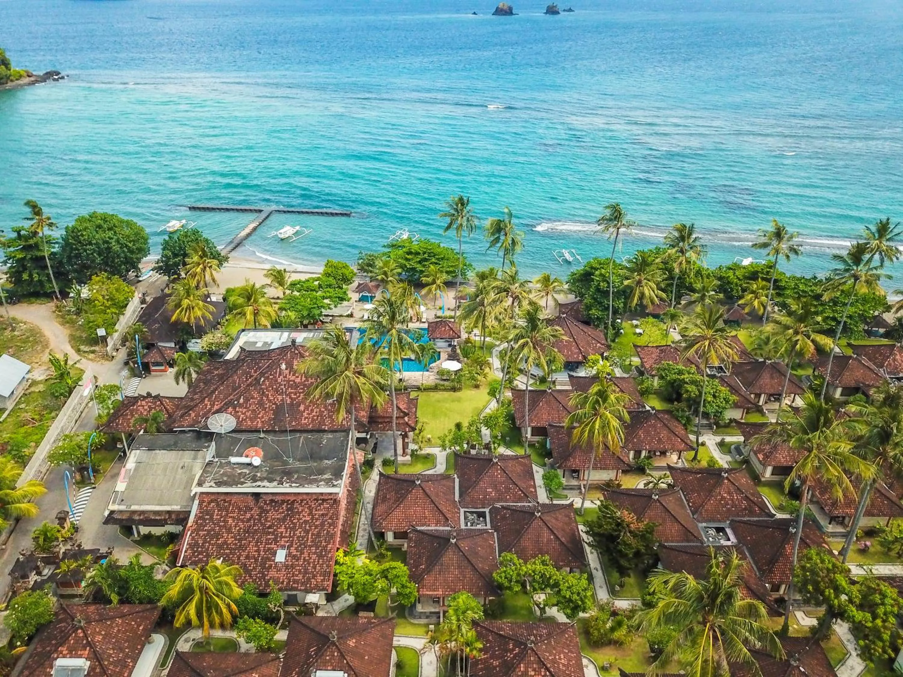 Bird's eye view in Puri Bagus Candidasa