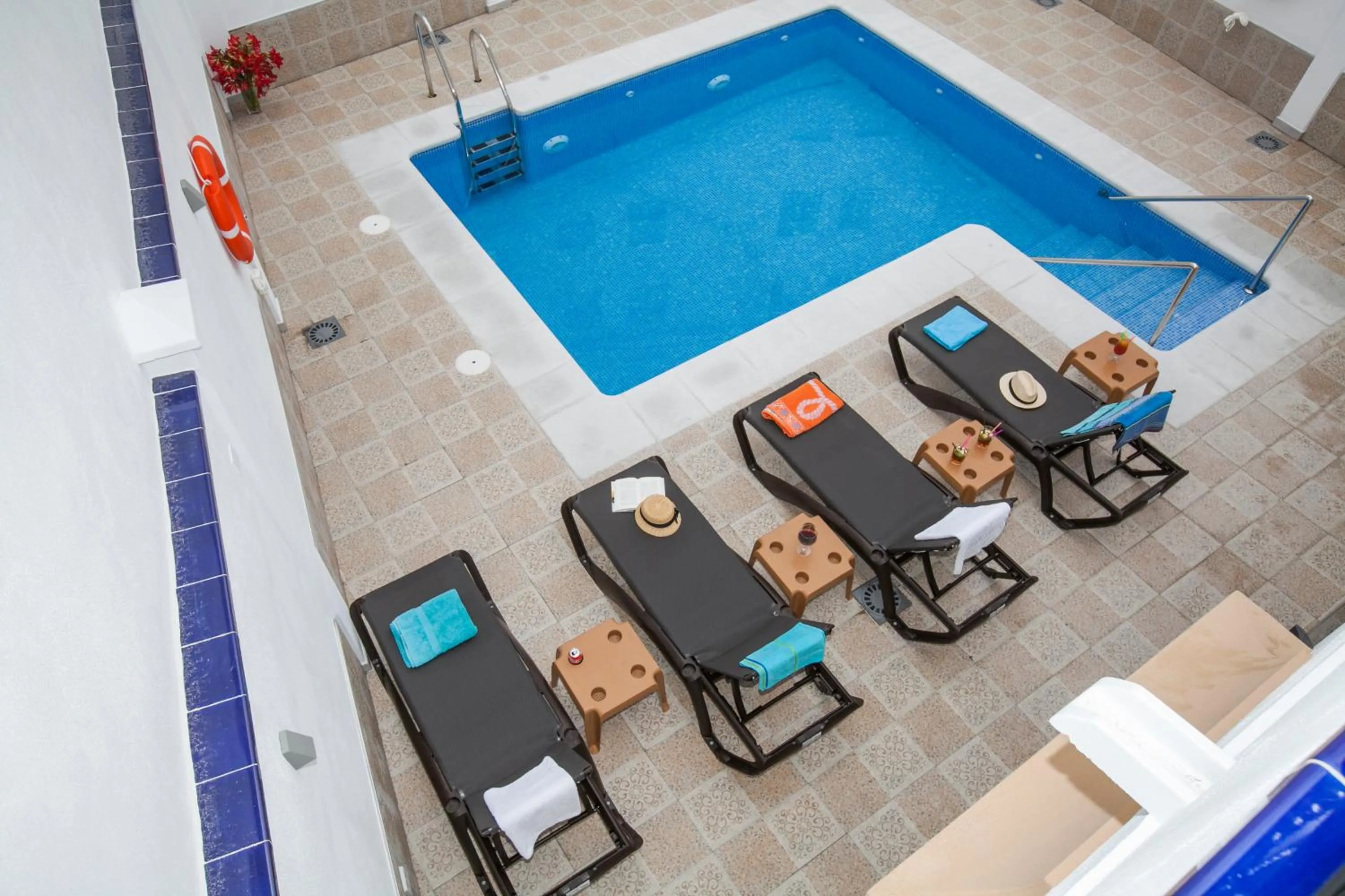 Pool view in Hostal Boutique Bajamar