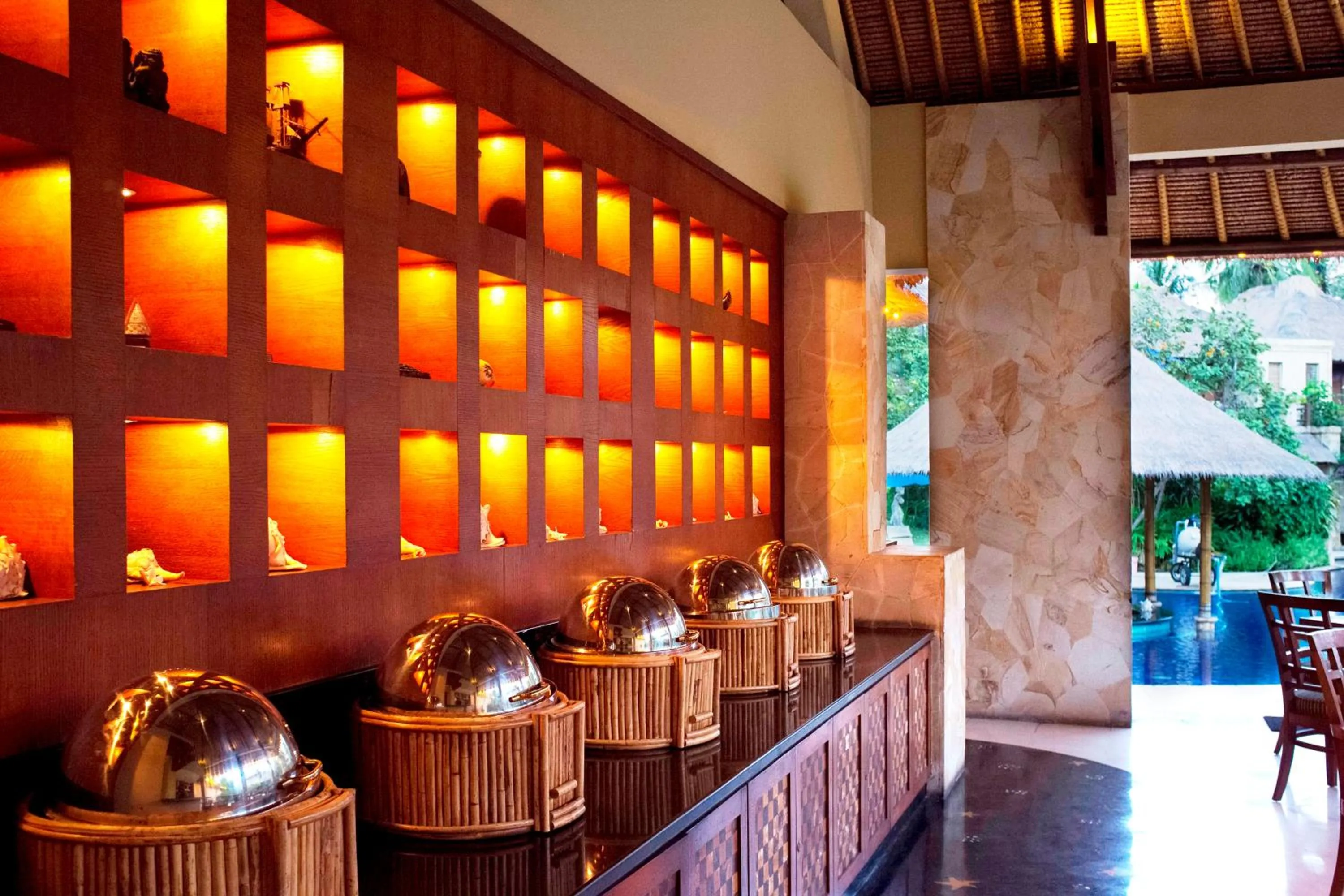 Buffet breakfast in Pool Villa Merumatta Senggigi