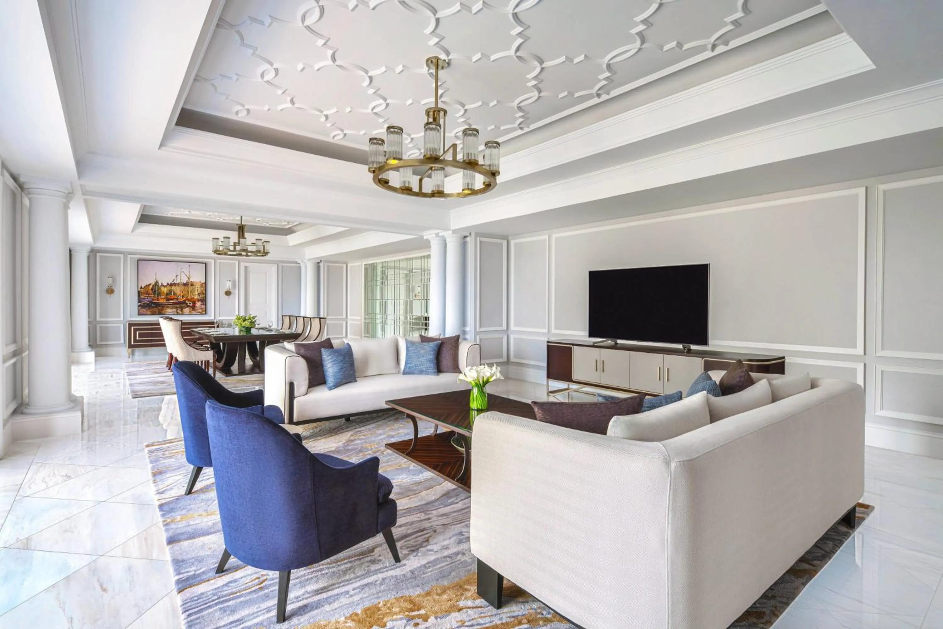 Living room in The Ritz-Carlton Jakarta, Mega Kuningan