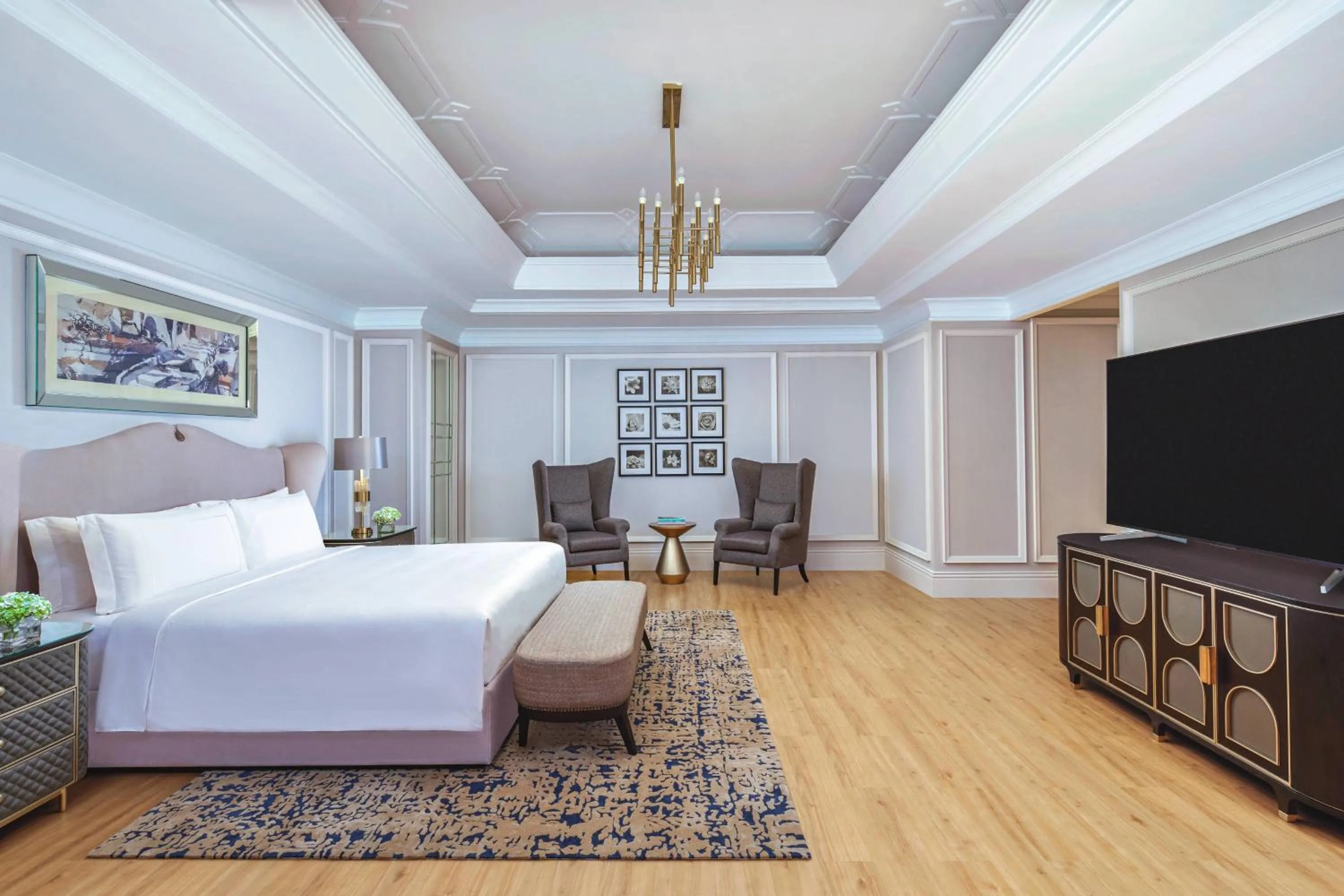 Bedroom, Bed in The Ritz-Carlton Jakarta, Mega Kuningan