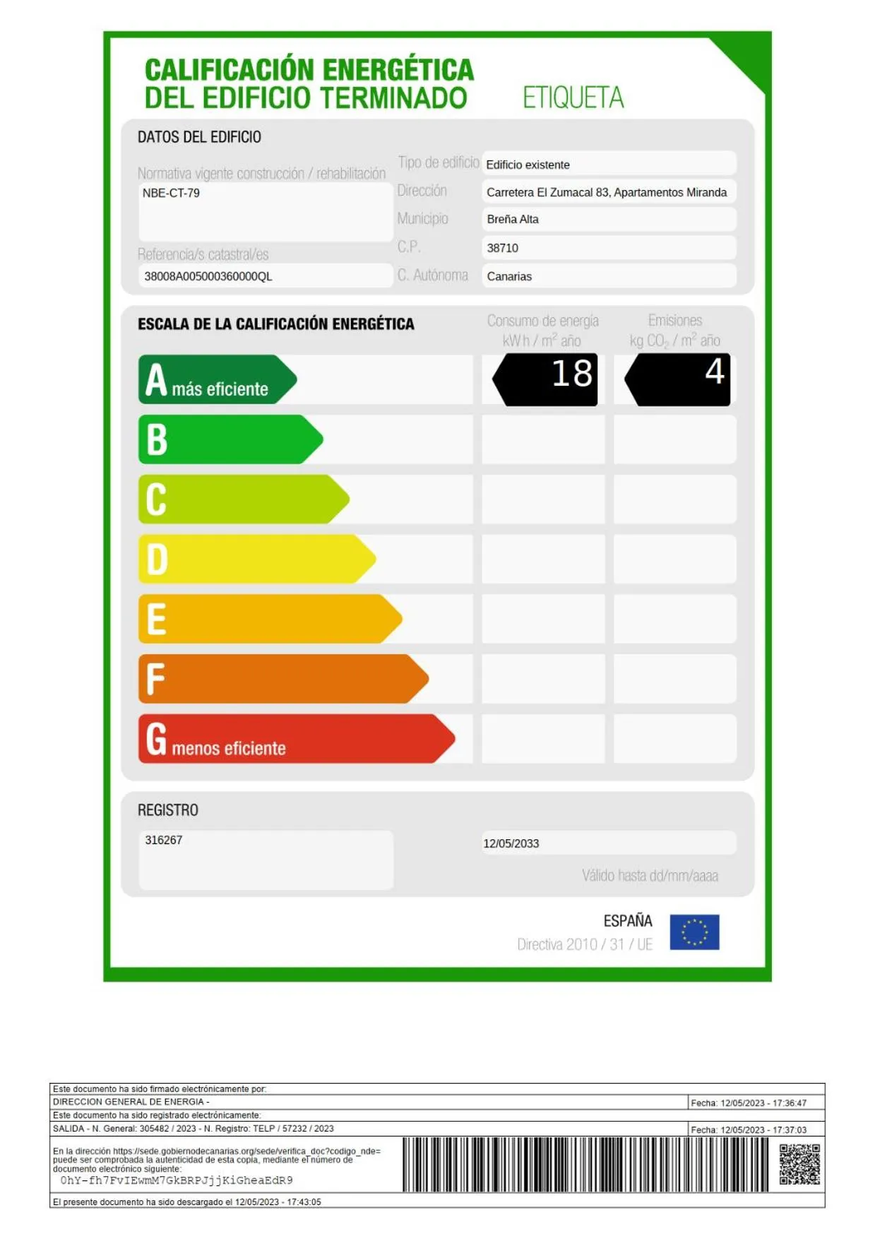 Property building in Apartamentos Miranda