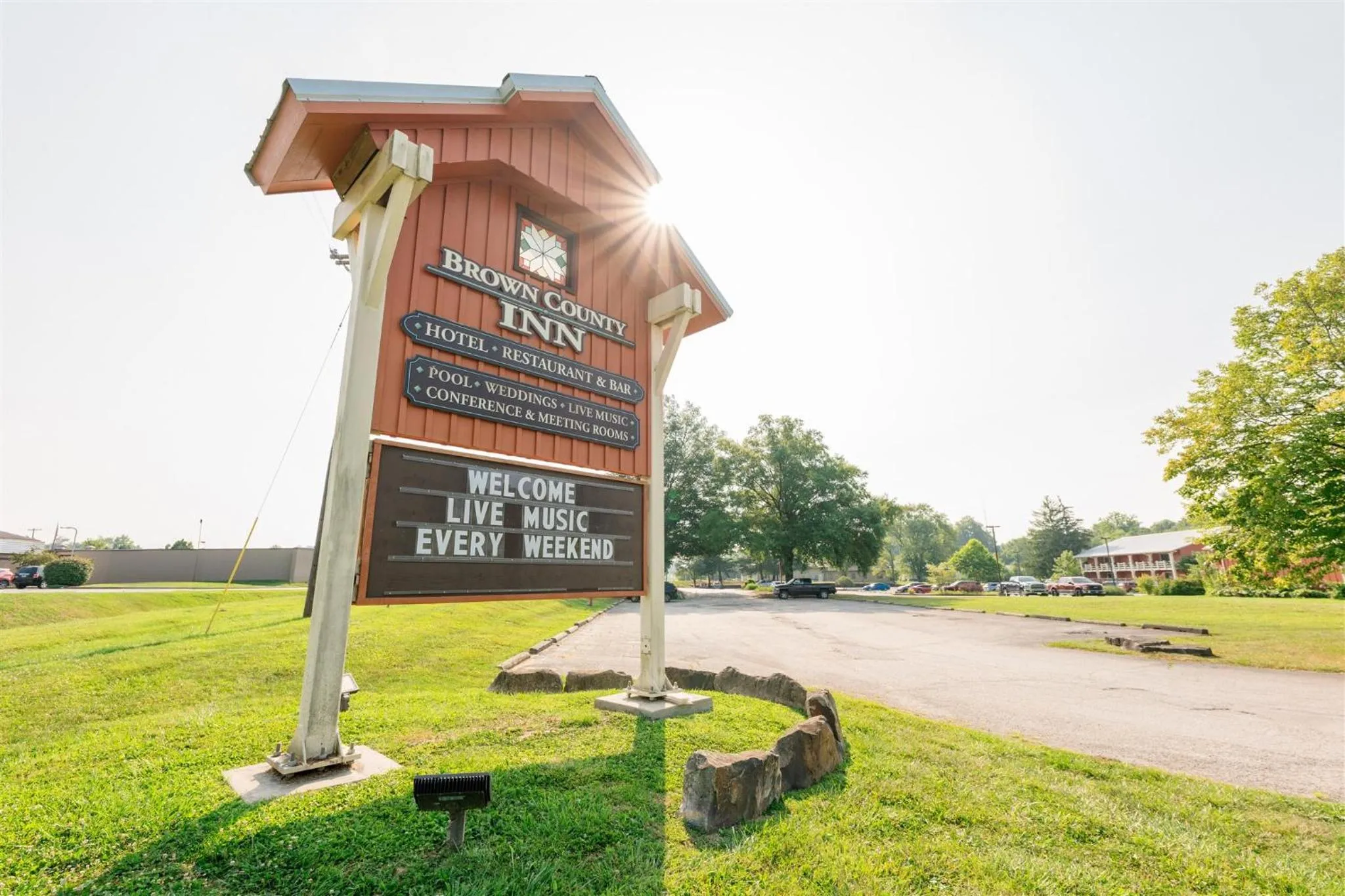 Property logo or sign in Brown County Inn