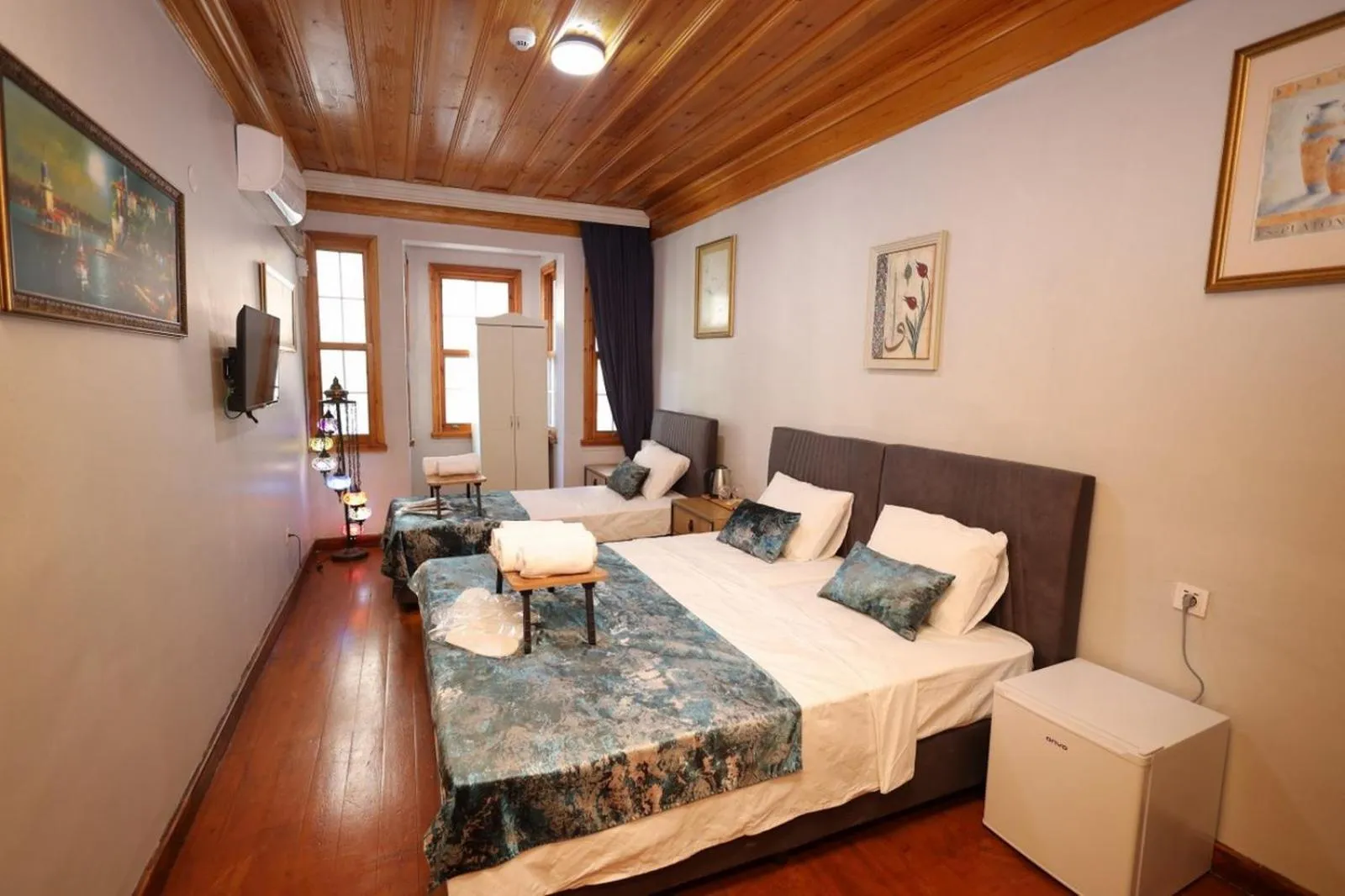 Bed in The Trip istanbul Hotel