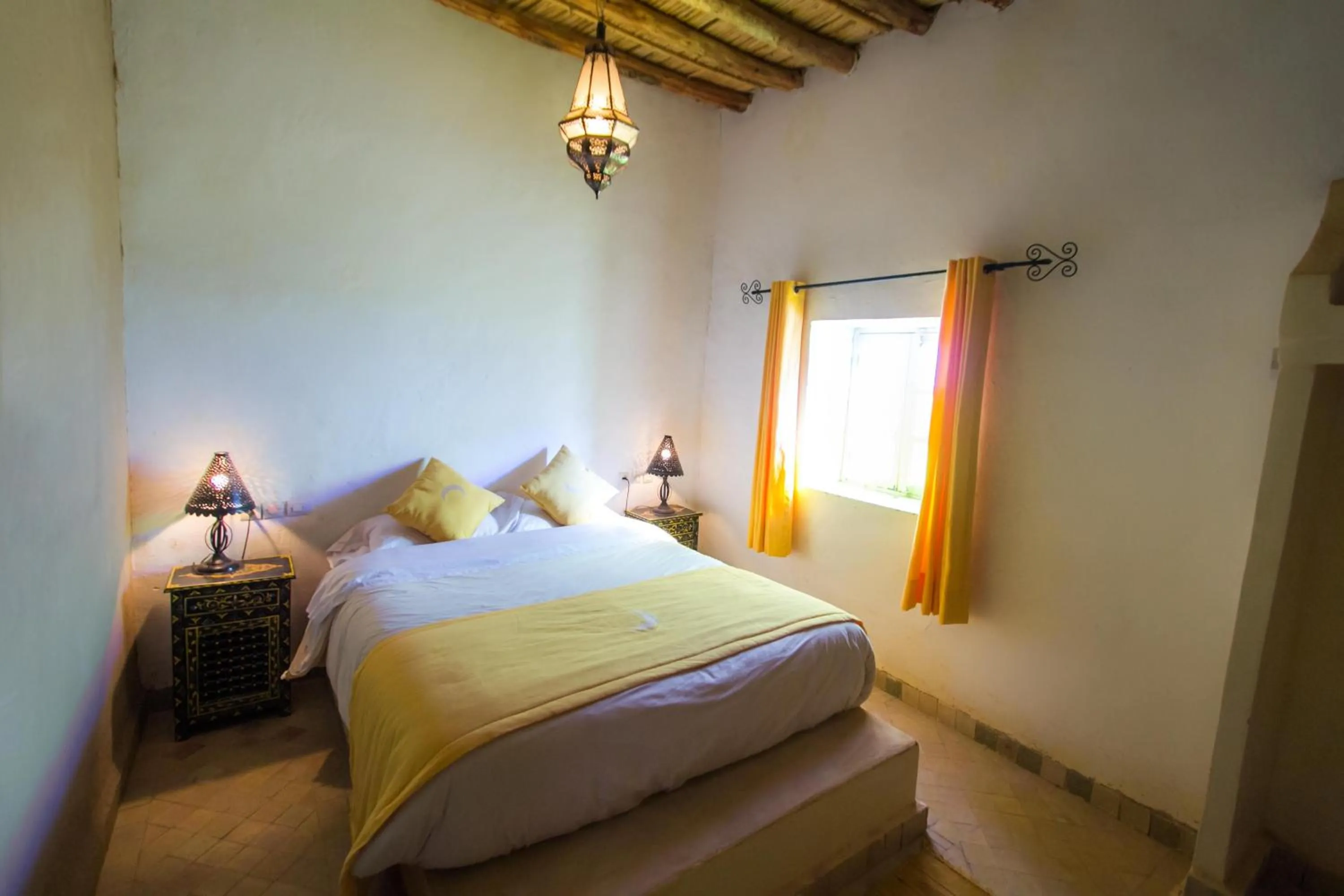 Bed in Riad Kasbah Aiour