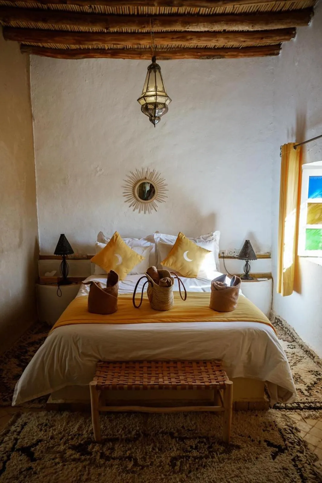 Bed in Riad Kasbah Aiour