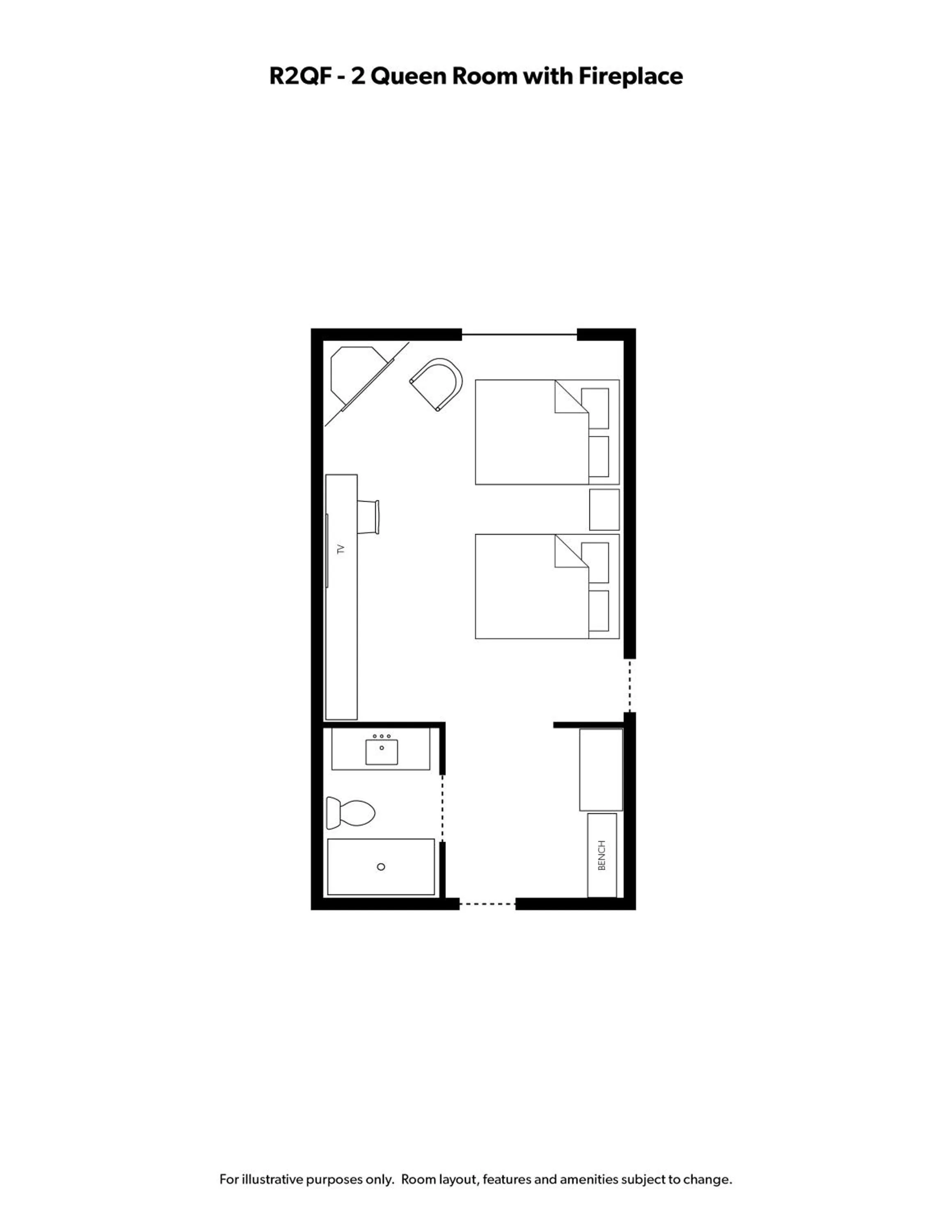 Floor plan in Sawmill Creek by Cedar Point Resorts