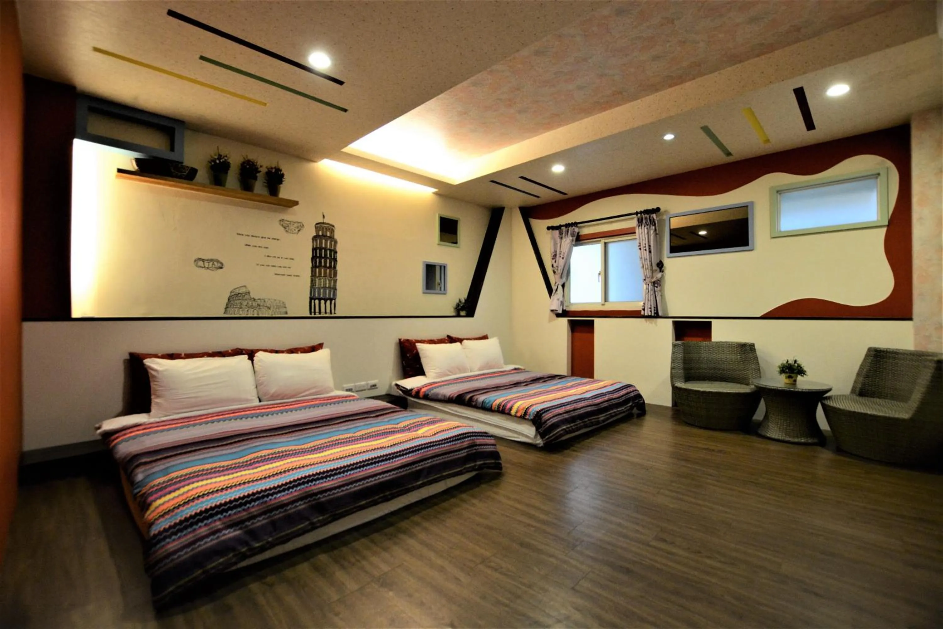 Quadruple Room with Private Bathroom in Macaron B&B