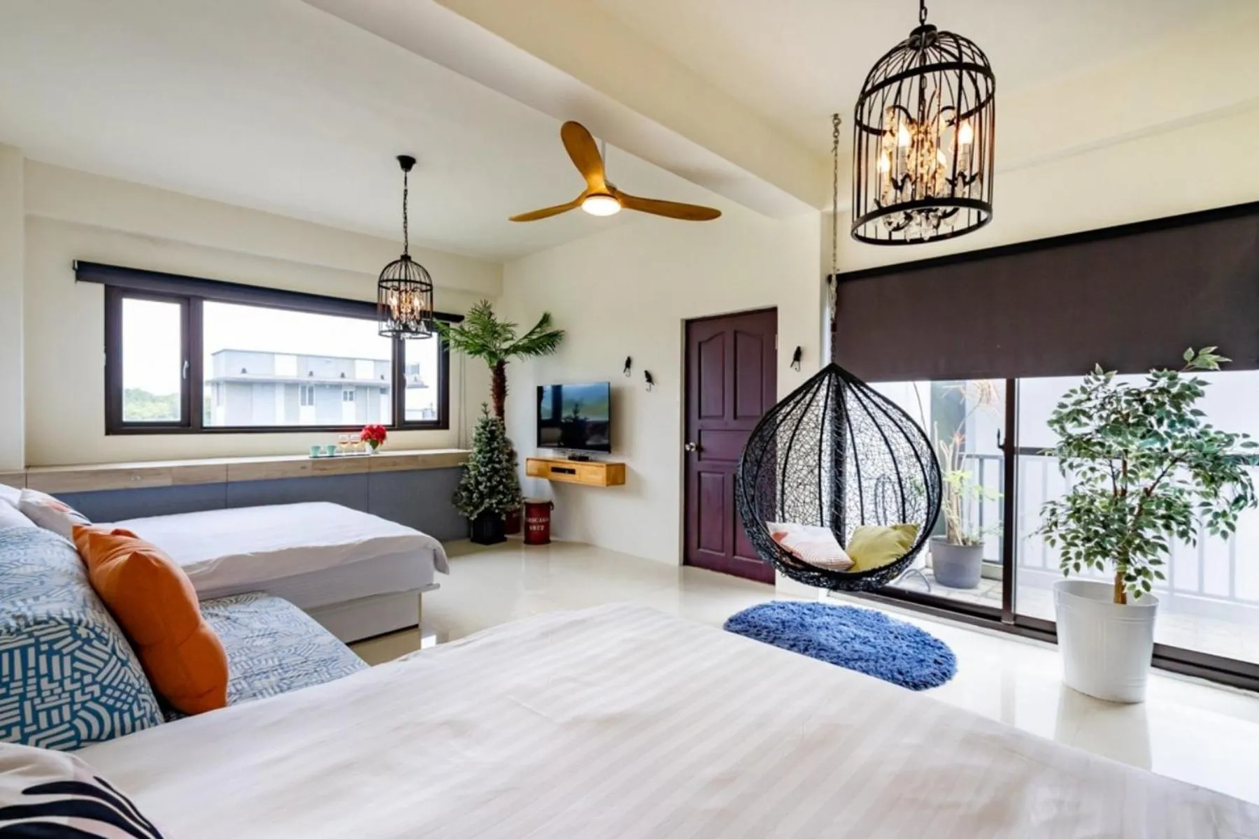 Bed in Hi Zebra Travel B&B