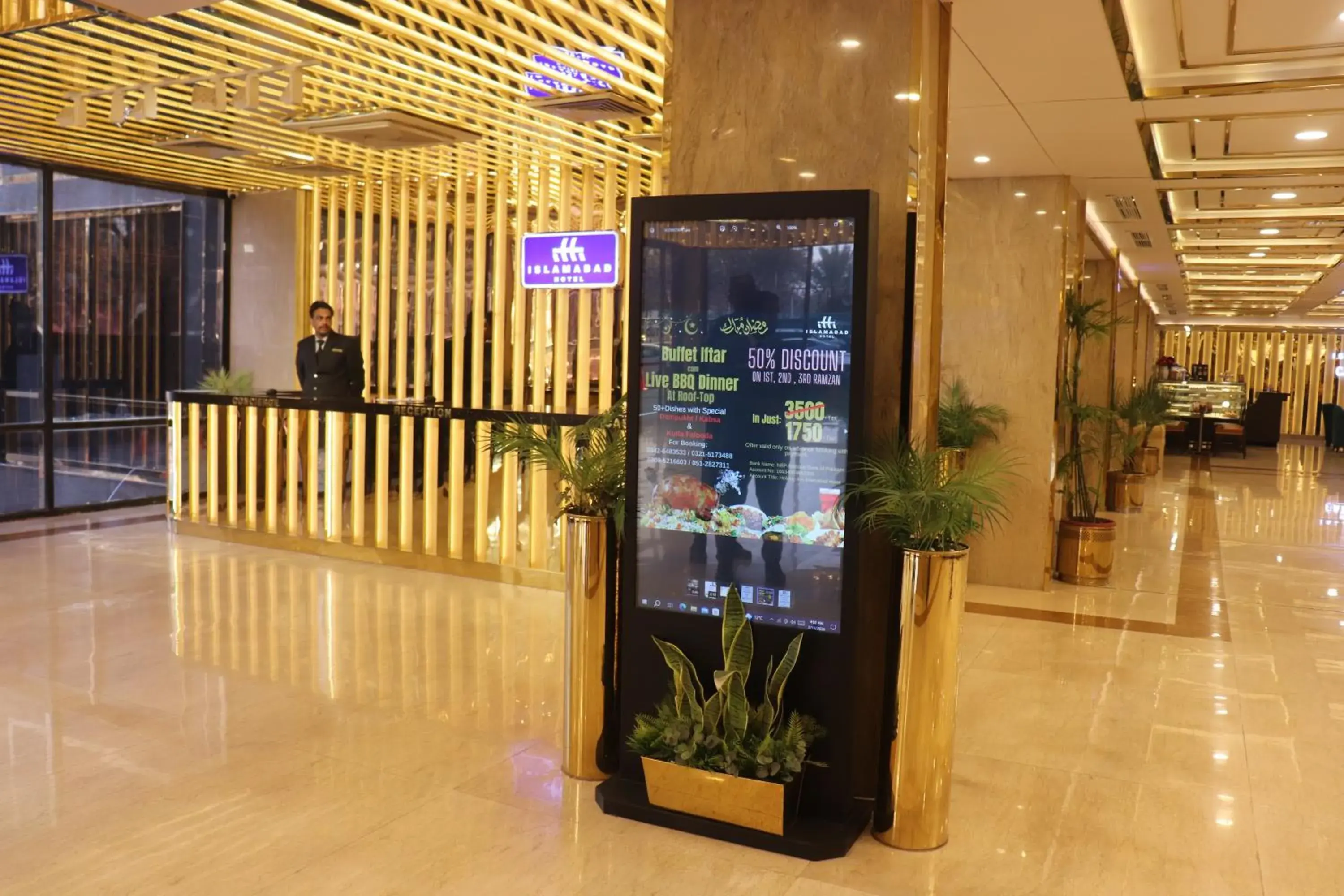 Lobby or reception in Islamabad Hotel Lobby or reception in Islamabad Hotel