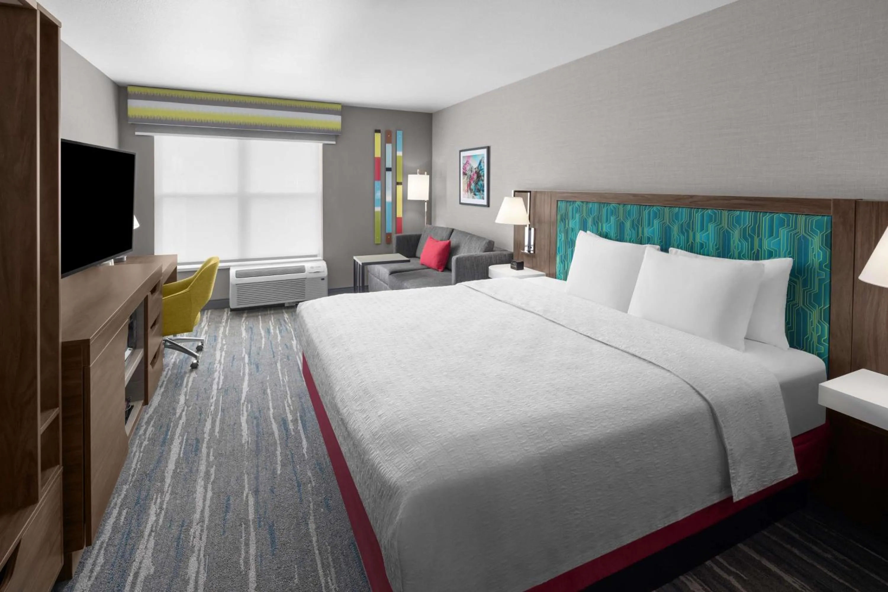 Living room, Bed in Hampton Inn & Suites Orem/Provo