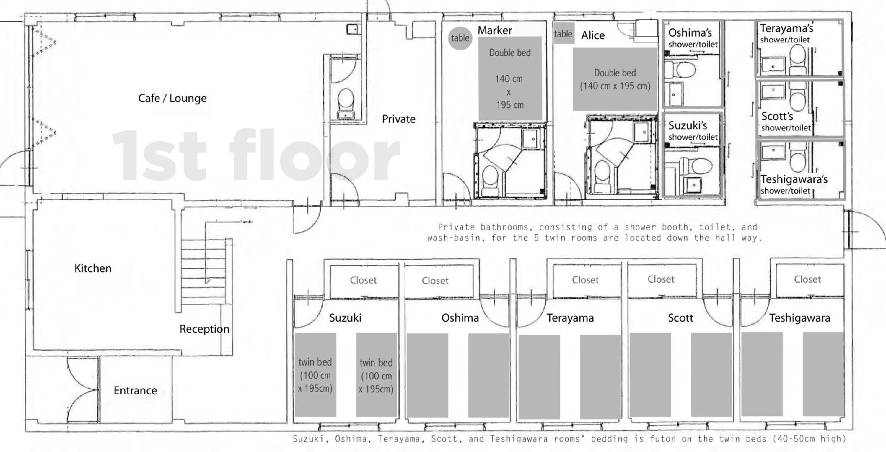 Floor plan in Uno Port Inn