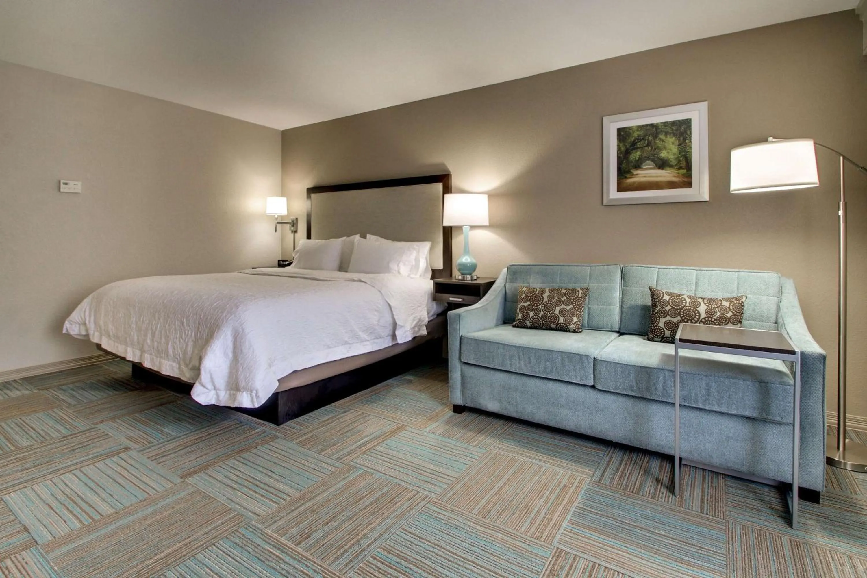 Bed in Hampton Inn Yemassee/Point South, Sc