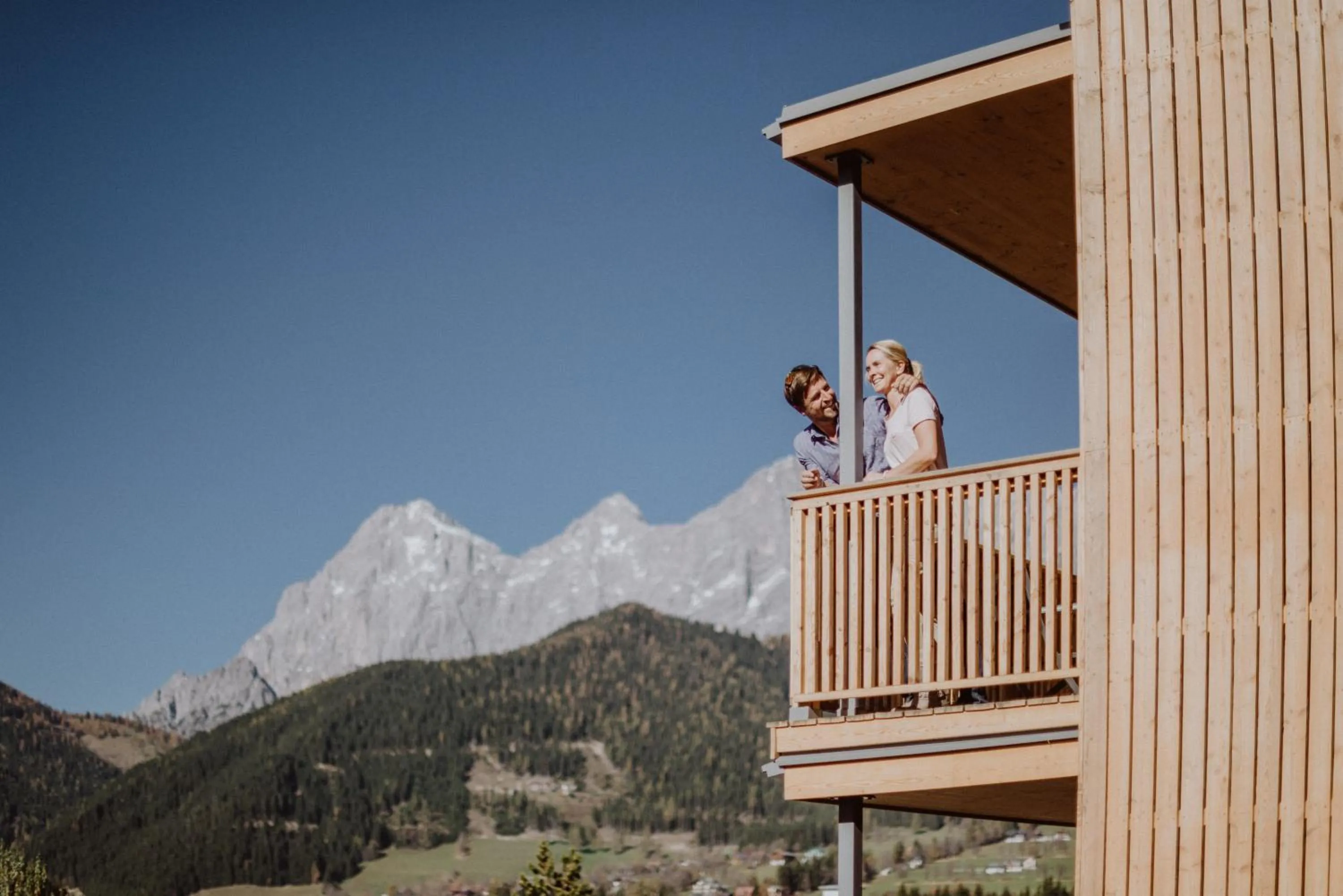 Balcony/Terrace in Rittis Alpin Chalets Dachstein