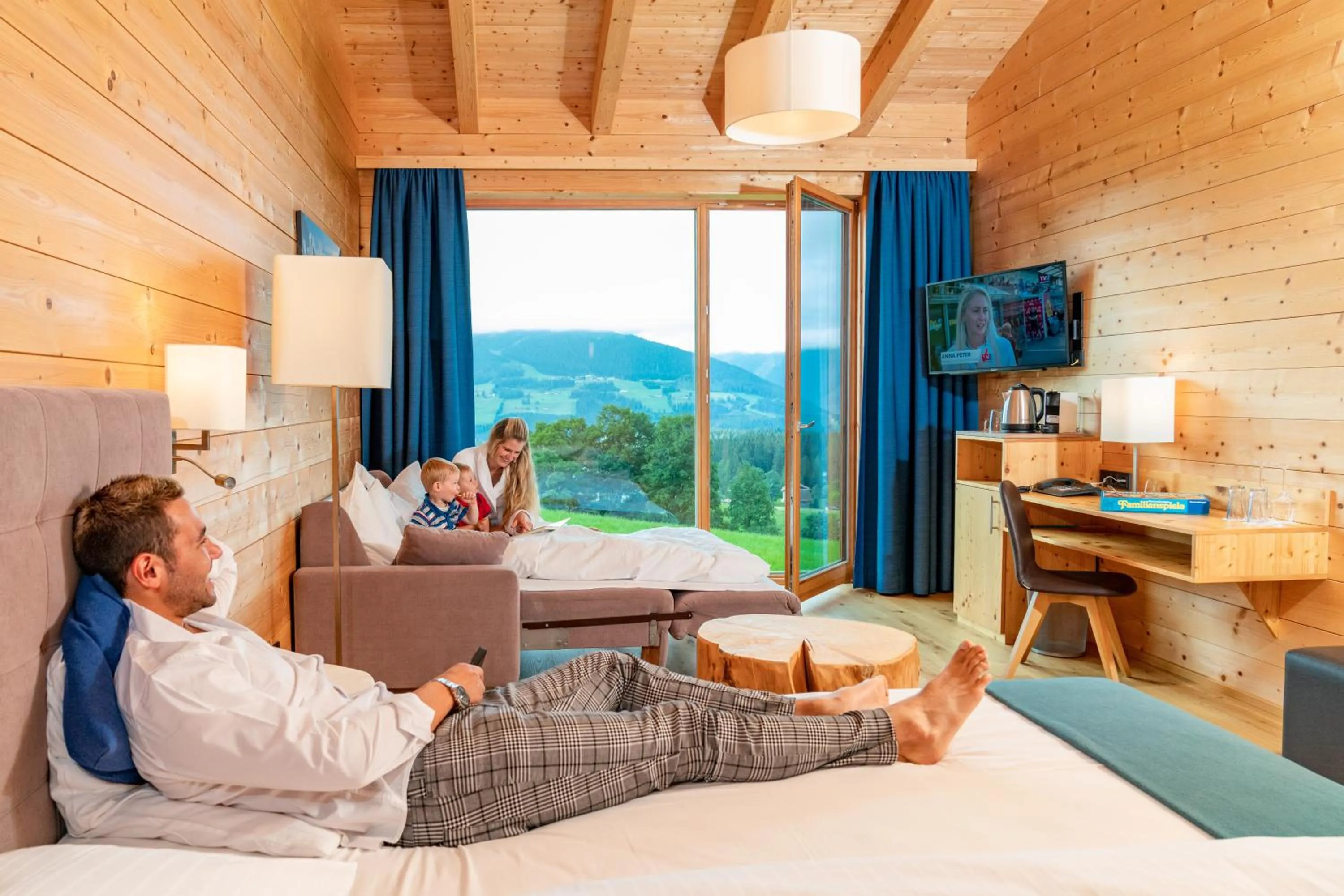 TV and multimedia, Bed in Rittis Alpin Chalets Dachstein