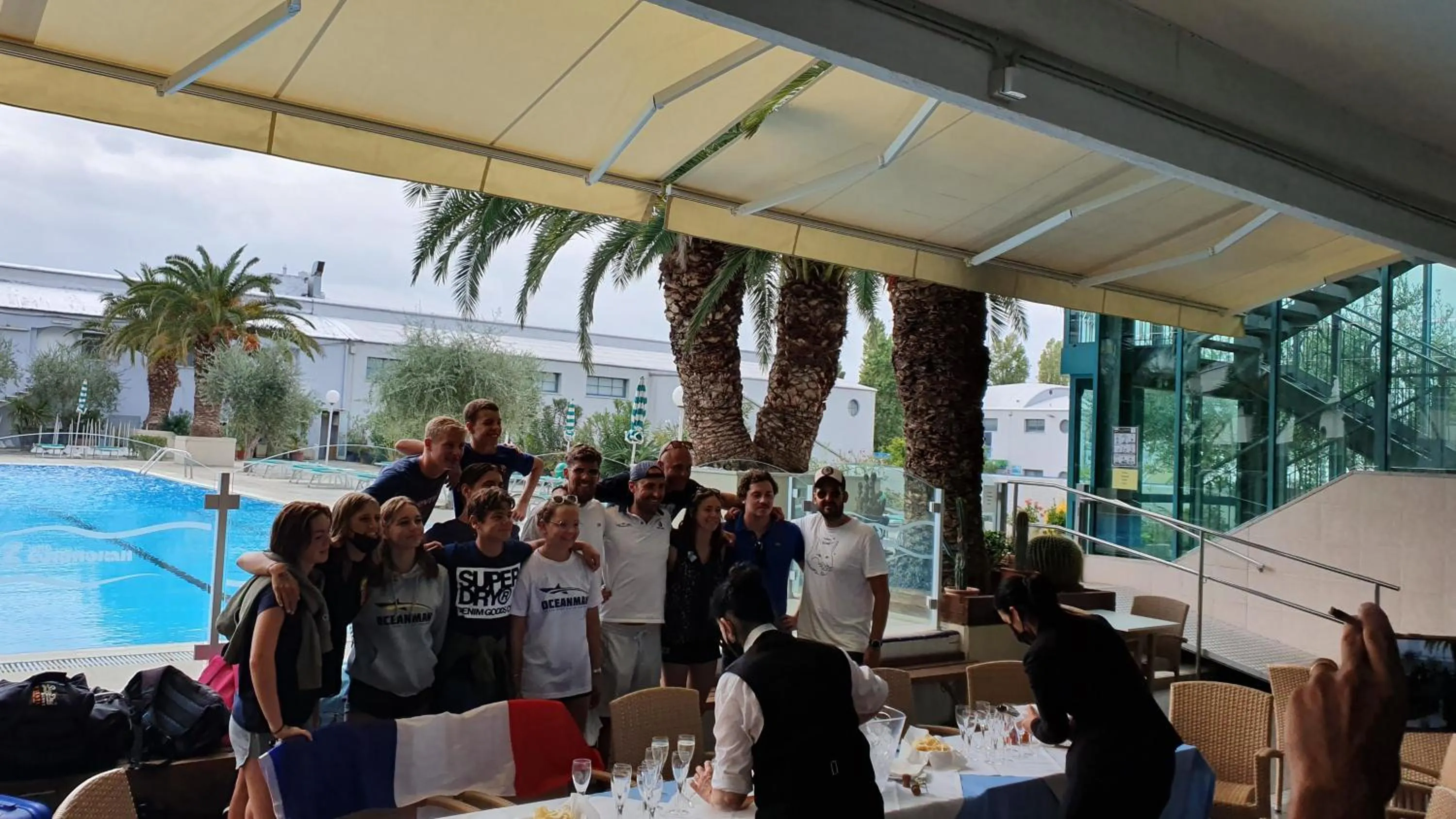 Swimming pool in Hotel Cormoran