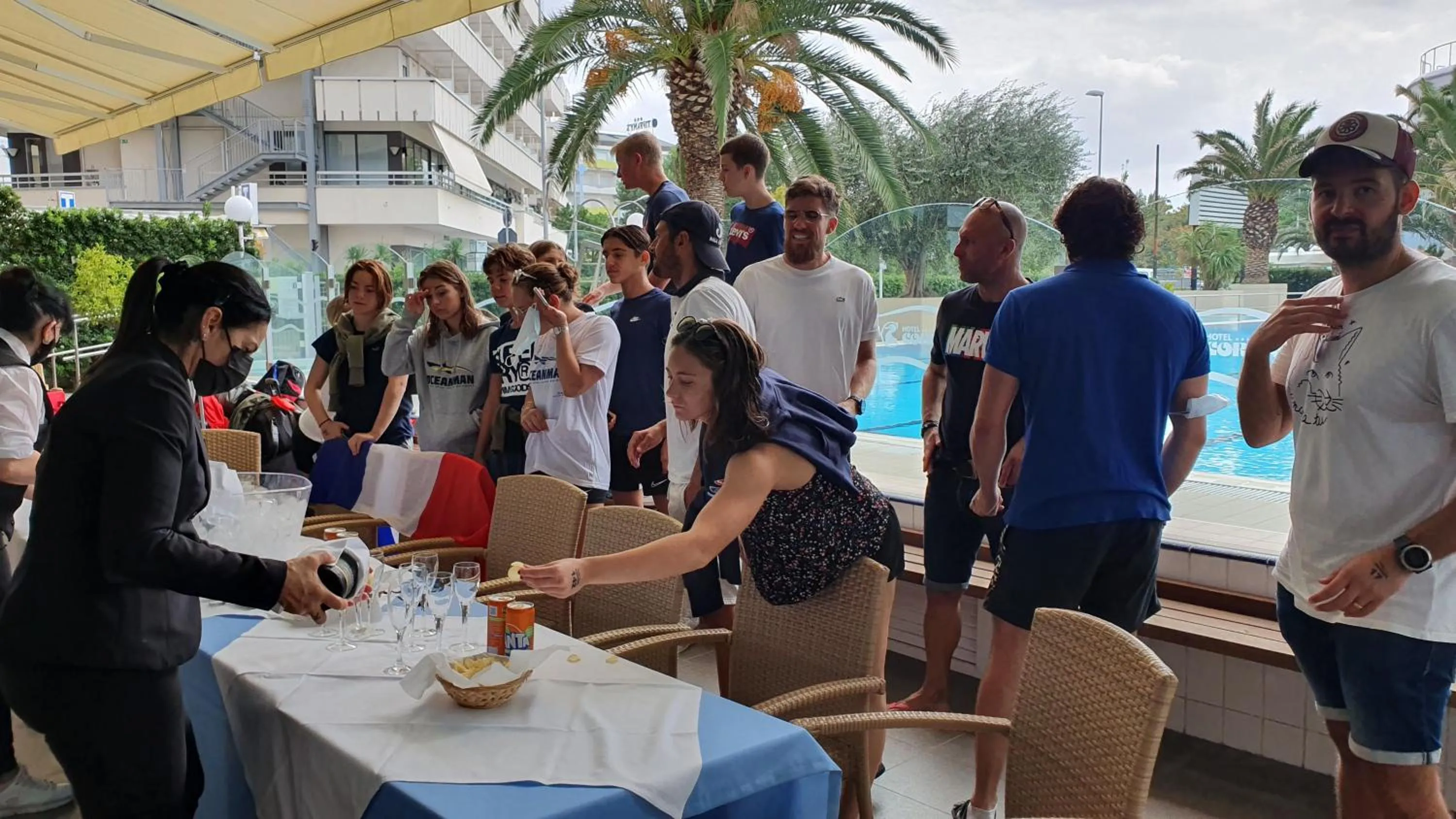 Swimming pool in Hotel Cormoran