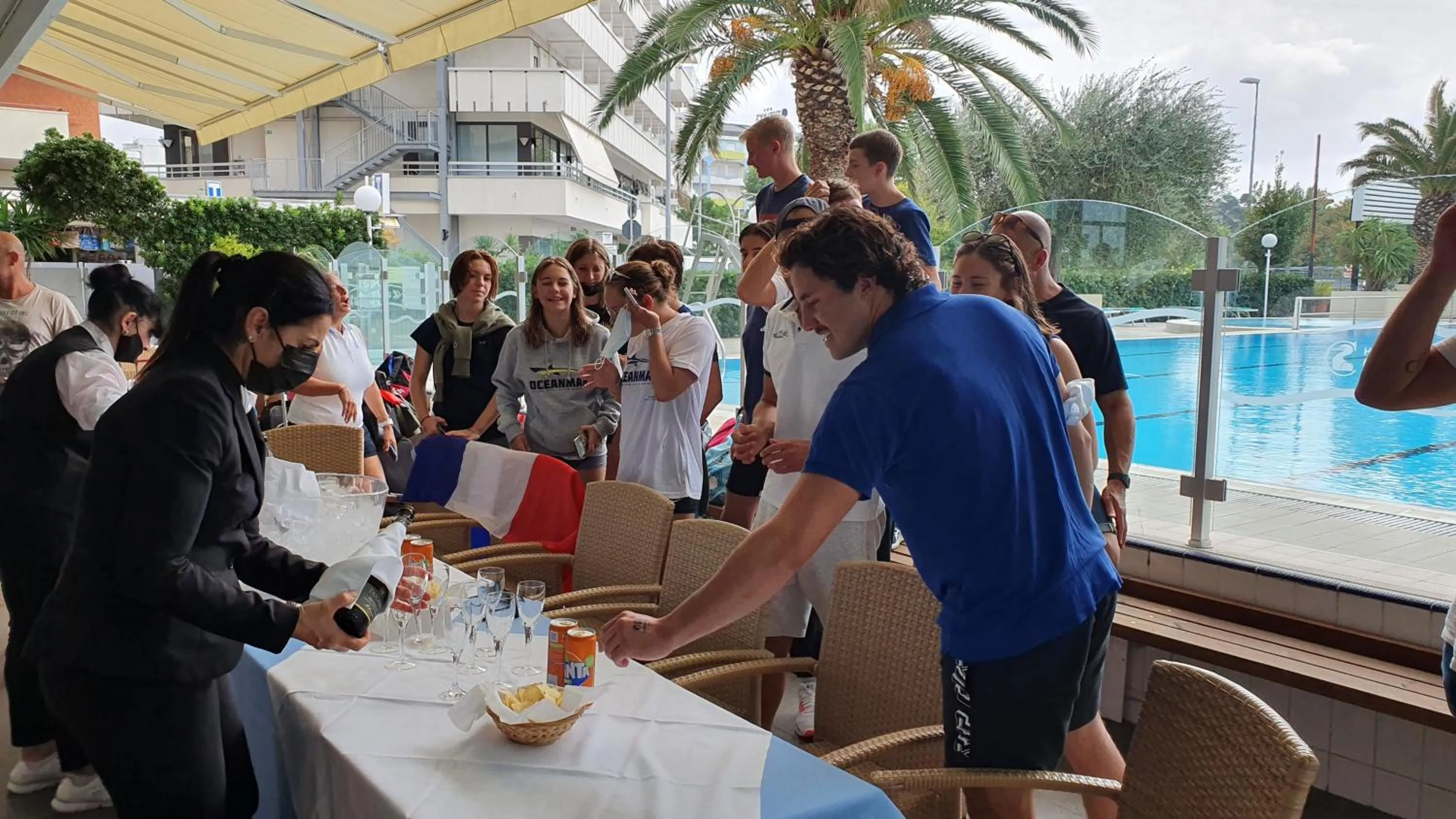 Swimming pool in Hotel Cormoran