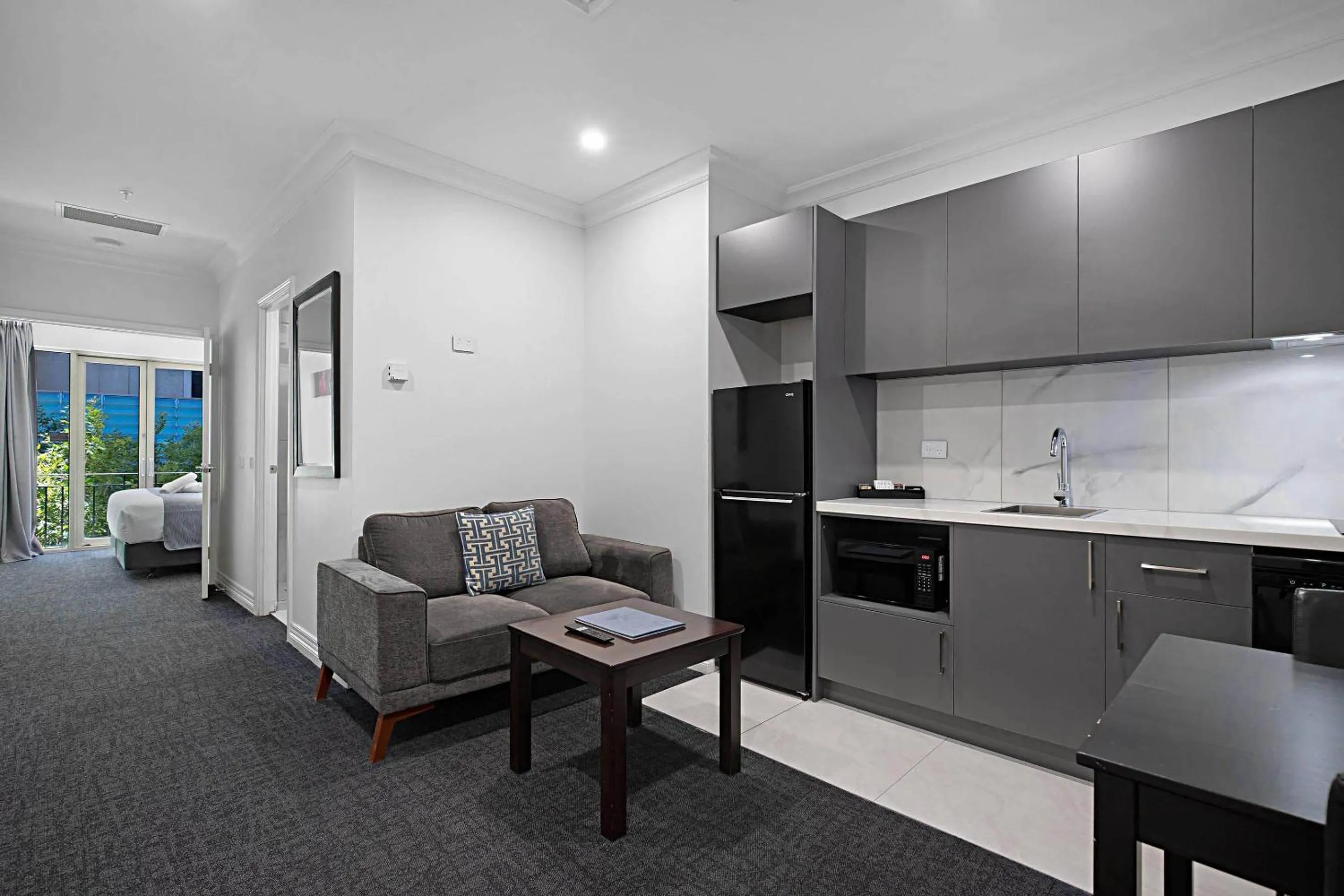 Bedroom in Comfort Apartments Melbourne Central